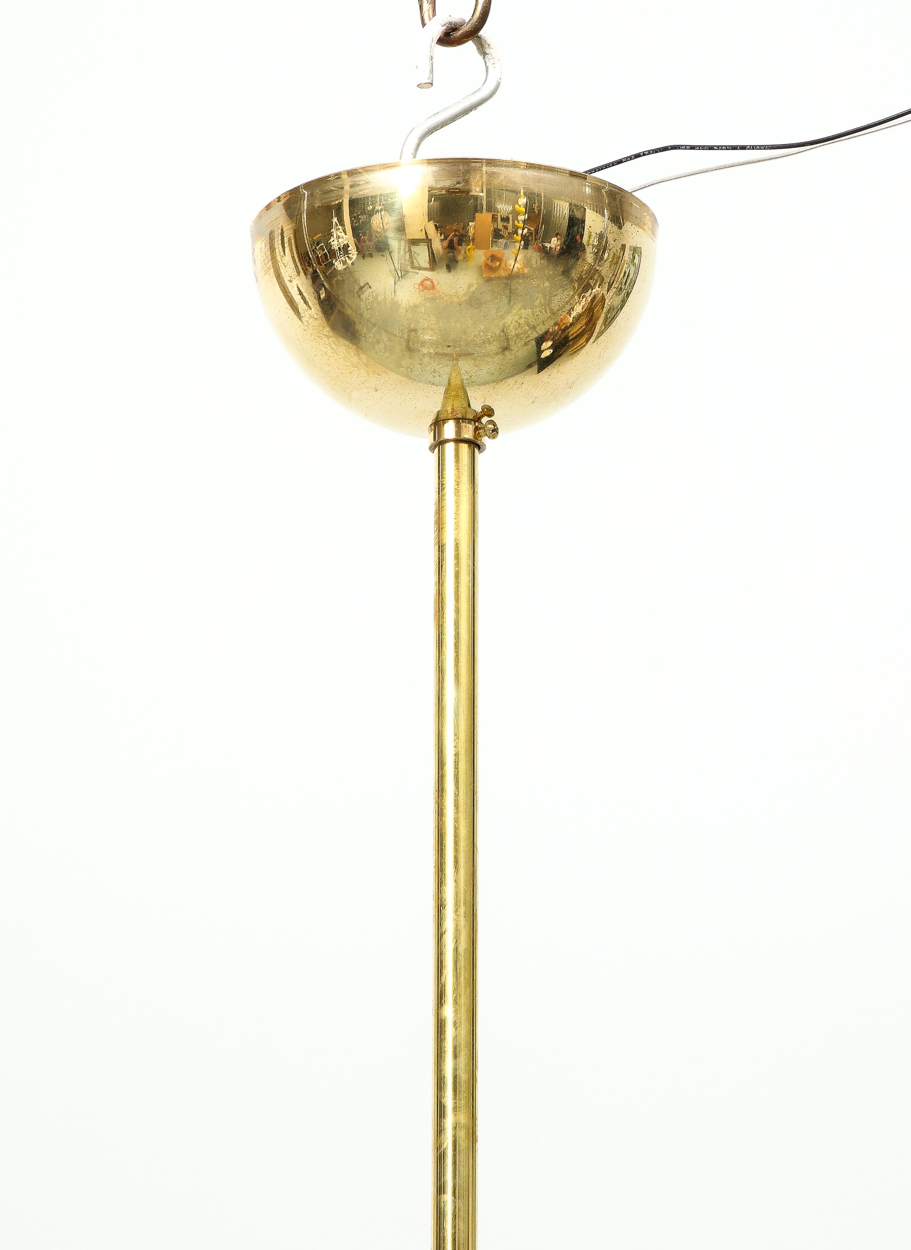 Mid-Century moderno Coppia di ciondoli a forma di disco di Murano in vendita