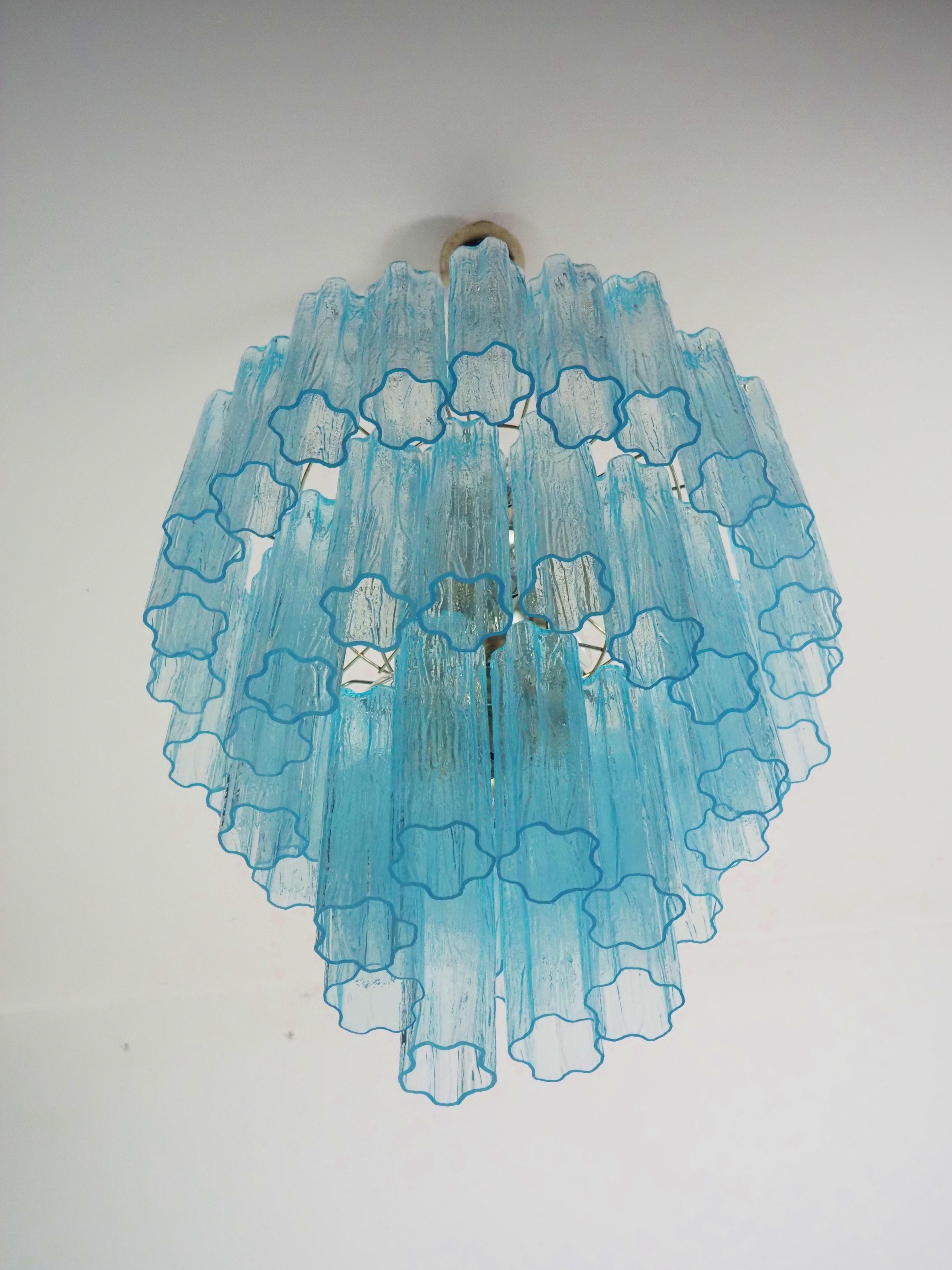 Pareja de lámparas de cristal de Murano en venta 7