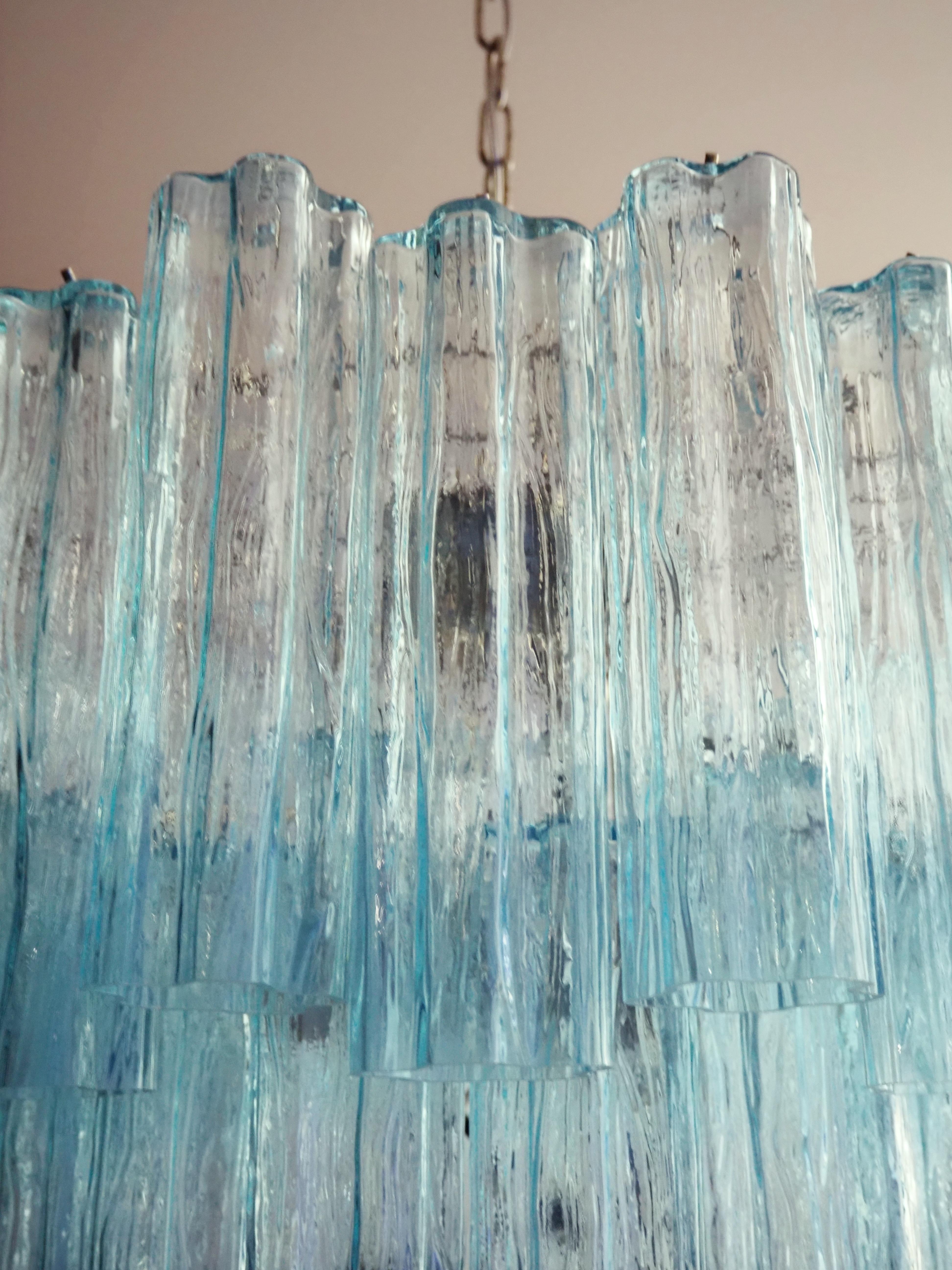 Pareja de lámparas de cristal de Murano en venta 8