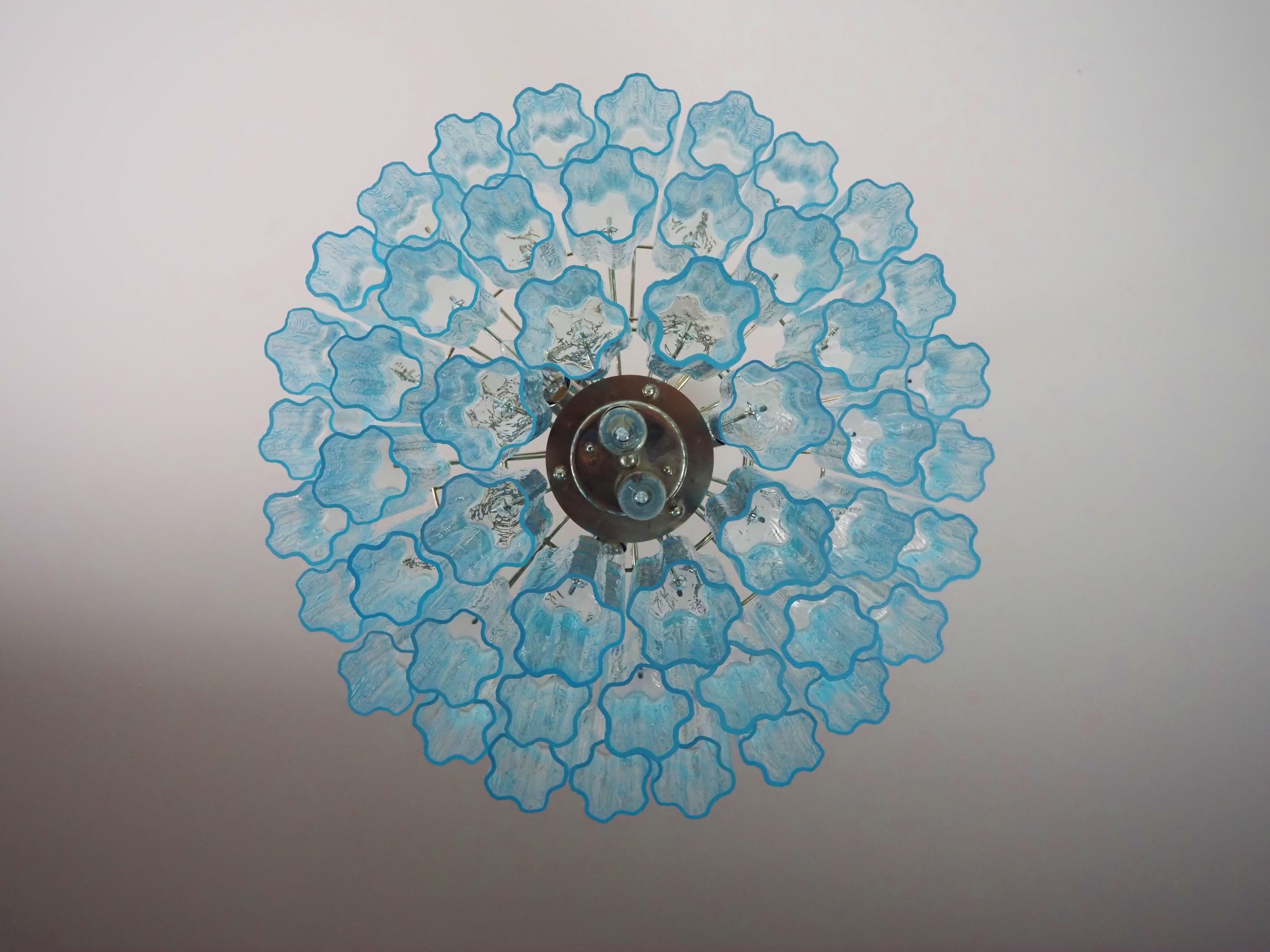 Pareja de lámparas de cristal de Murano Vidrio artístico en venta