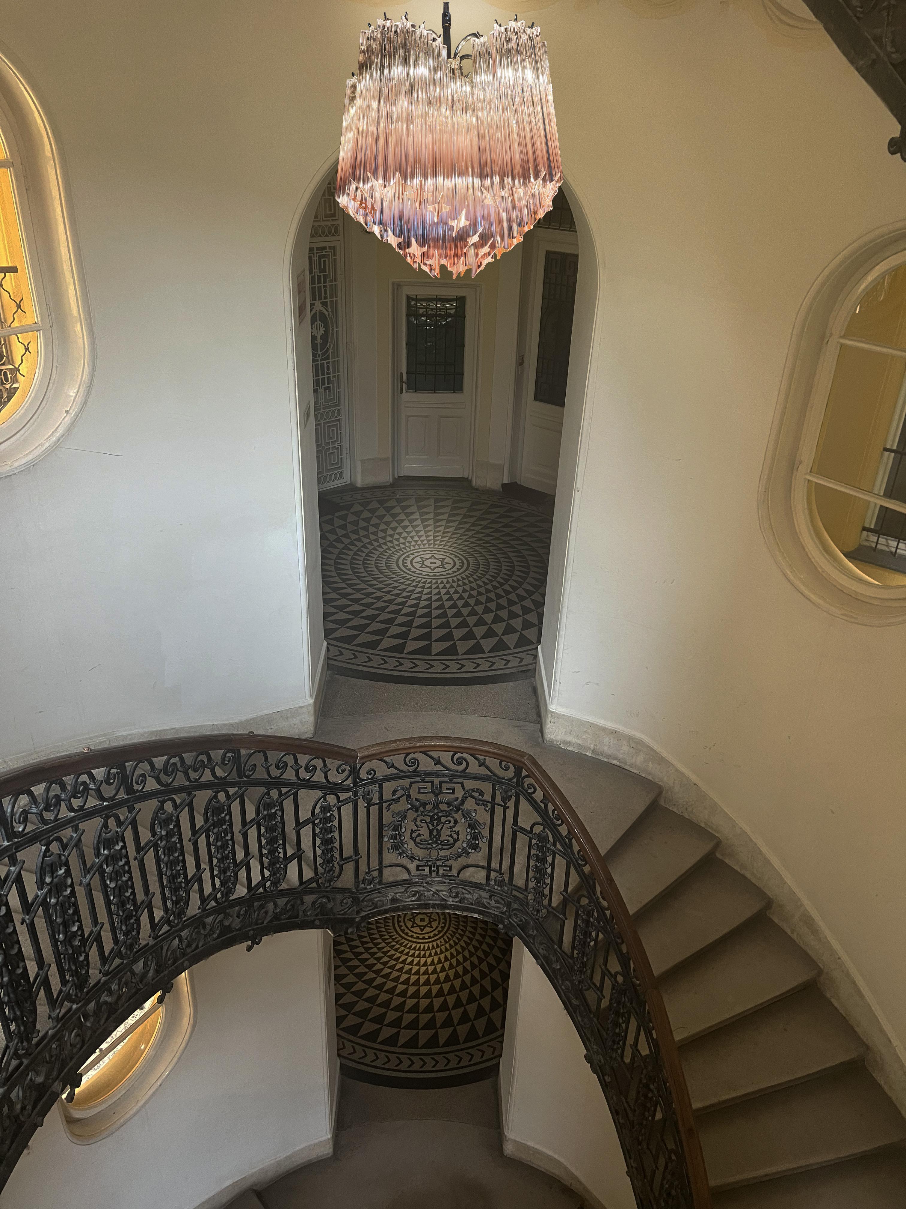 Pair Murano Glass Chandeliers For Sale 8