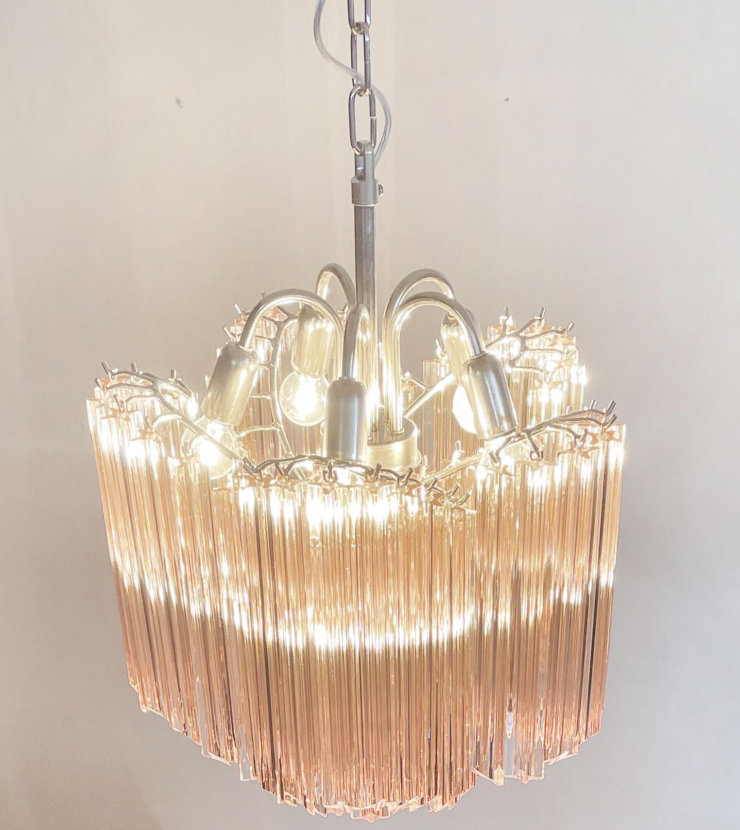 Pair Murano Glass Chandeliers For Sale 10