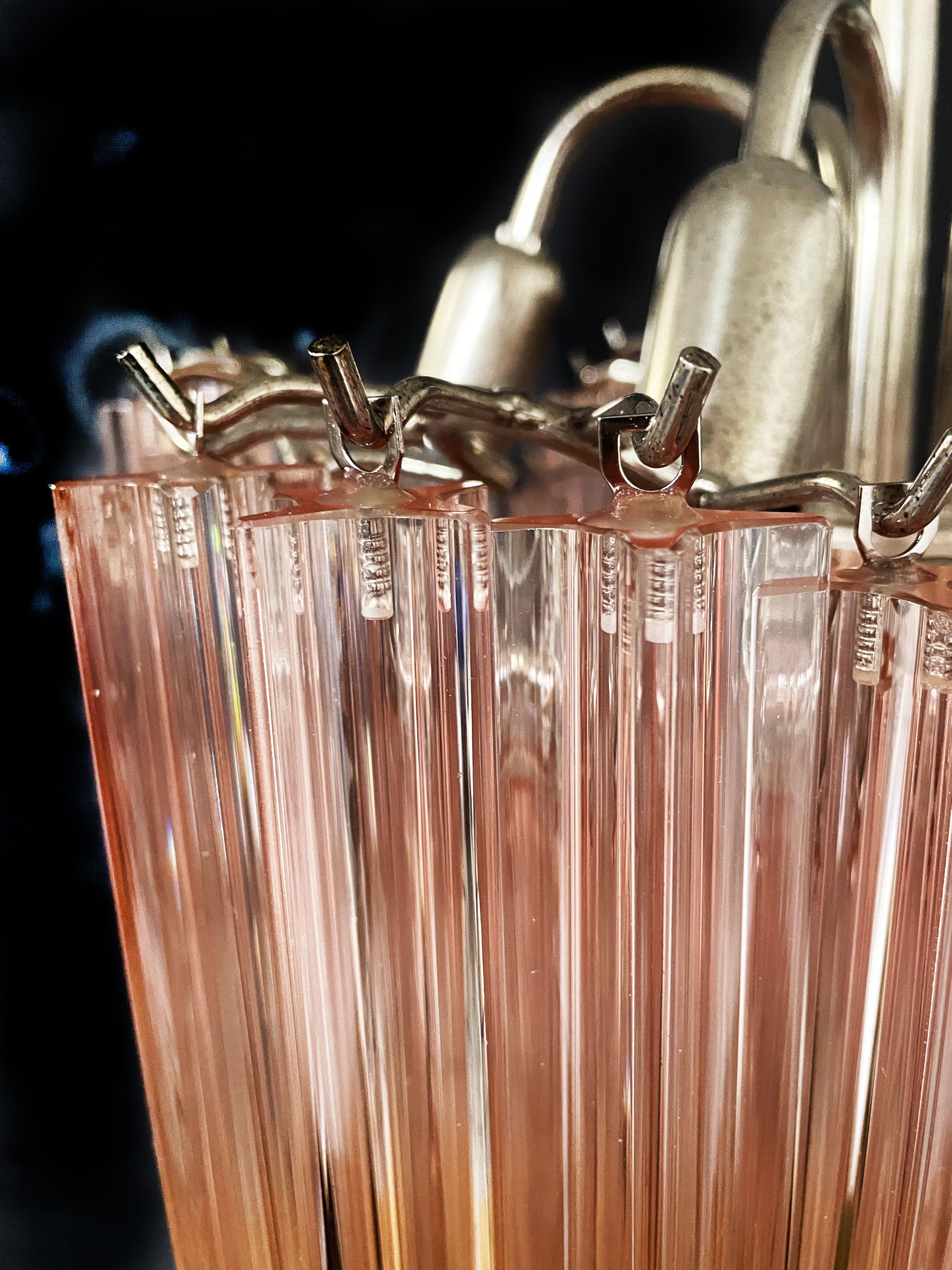 Pair Murano Glass Chandeliers For Sale 1