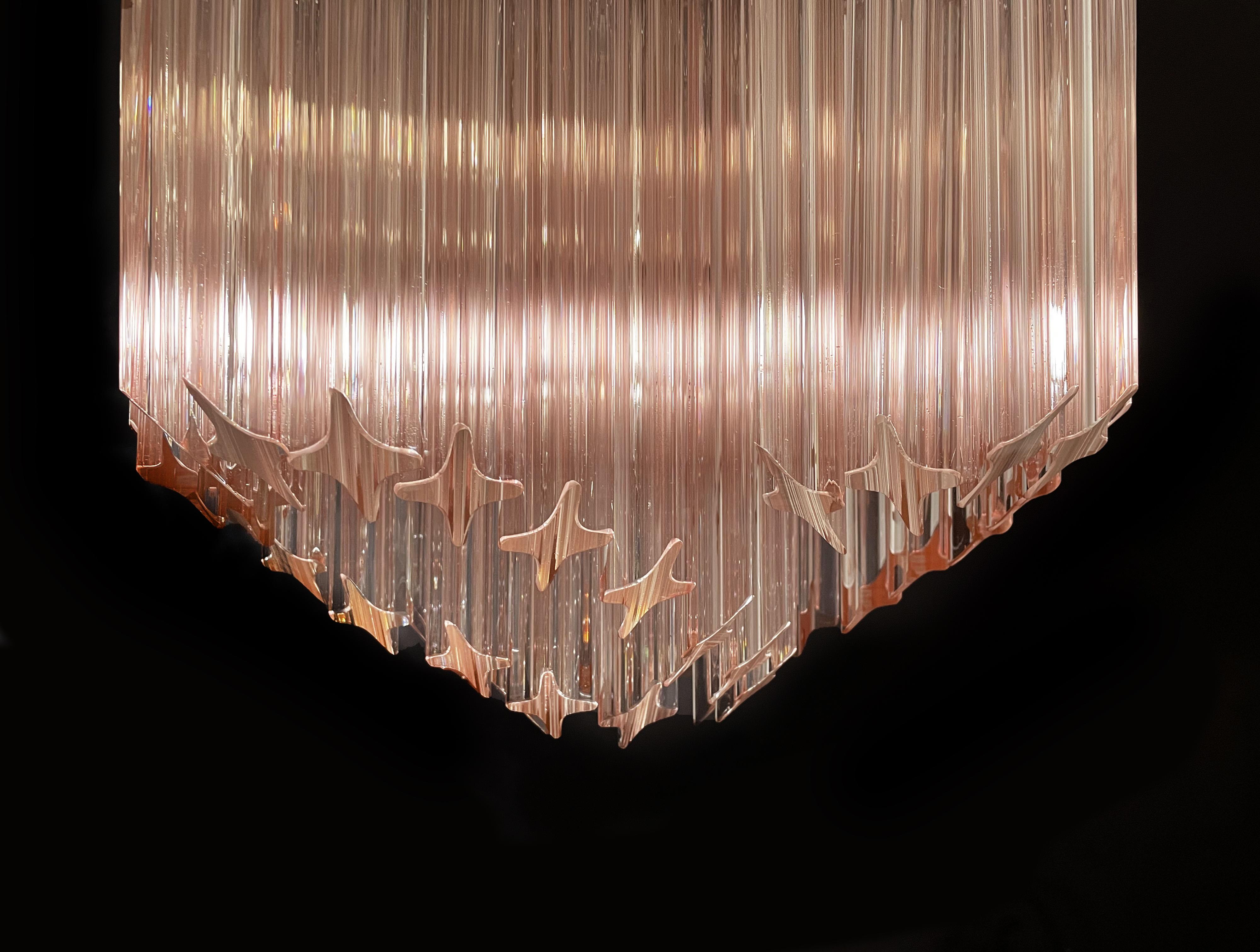 Pair Murano Glass Chandeliers For Sale 3