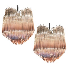 Pair Murano Glass Chandeliers