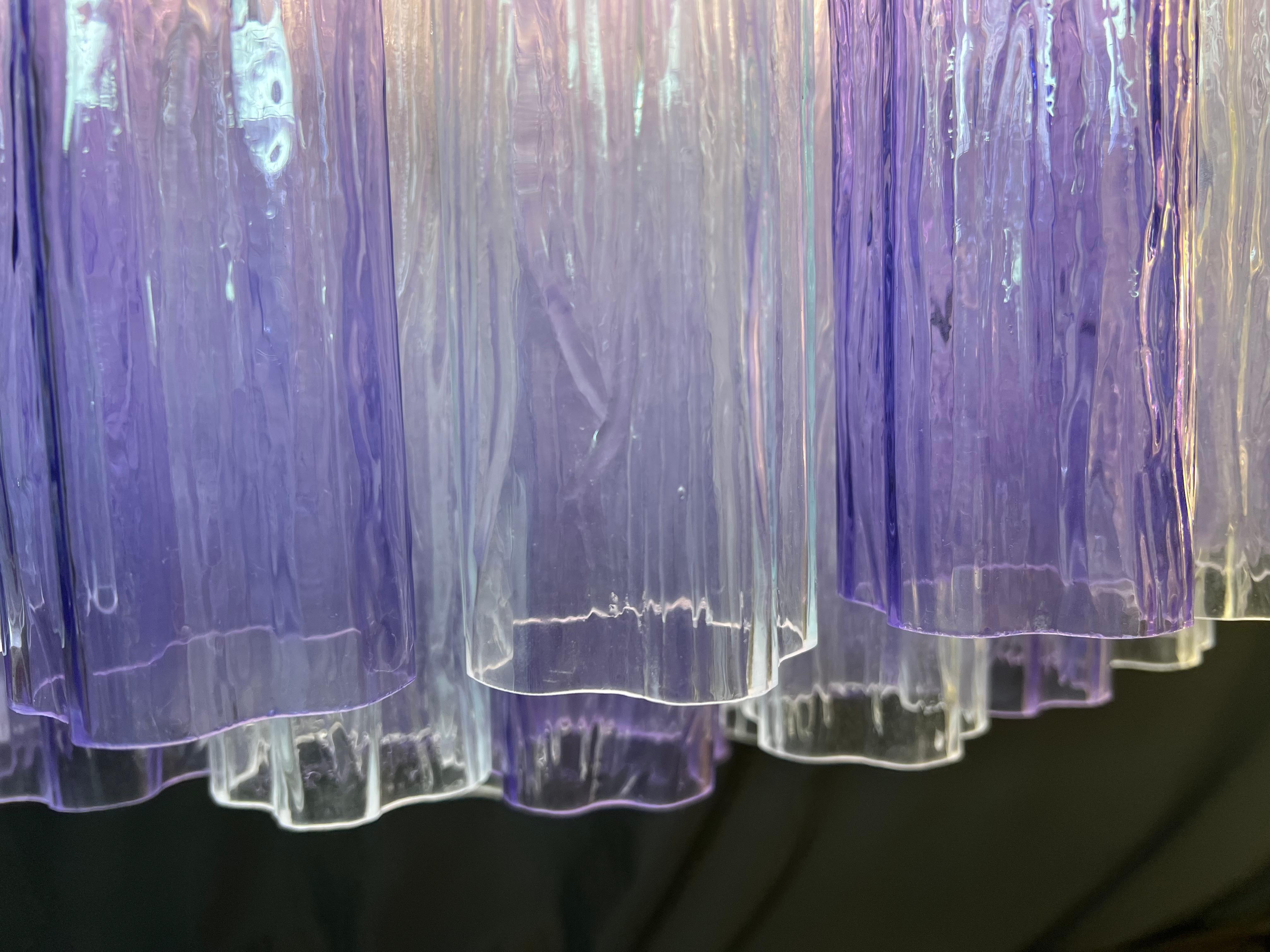 Pair Murano Glass Chandeliers, Tronchi Glasses by Valentina Planta im Angebot 11