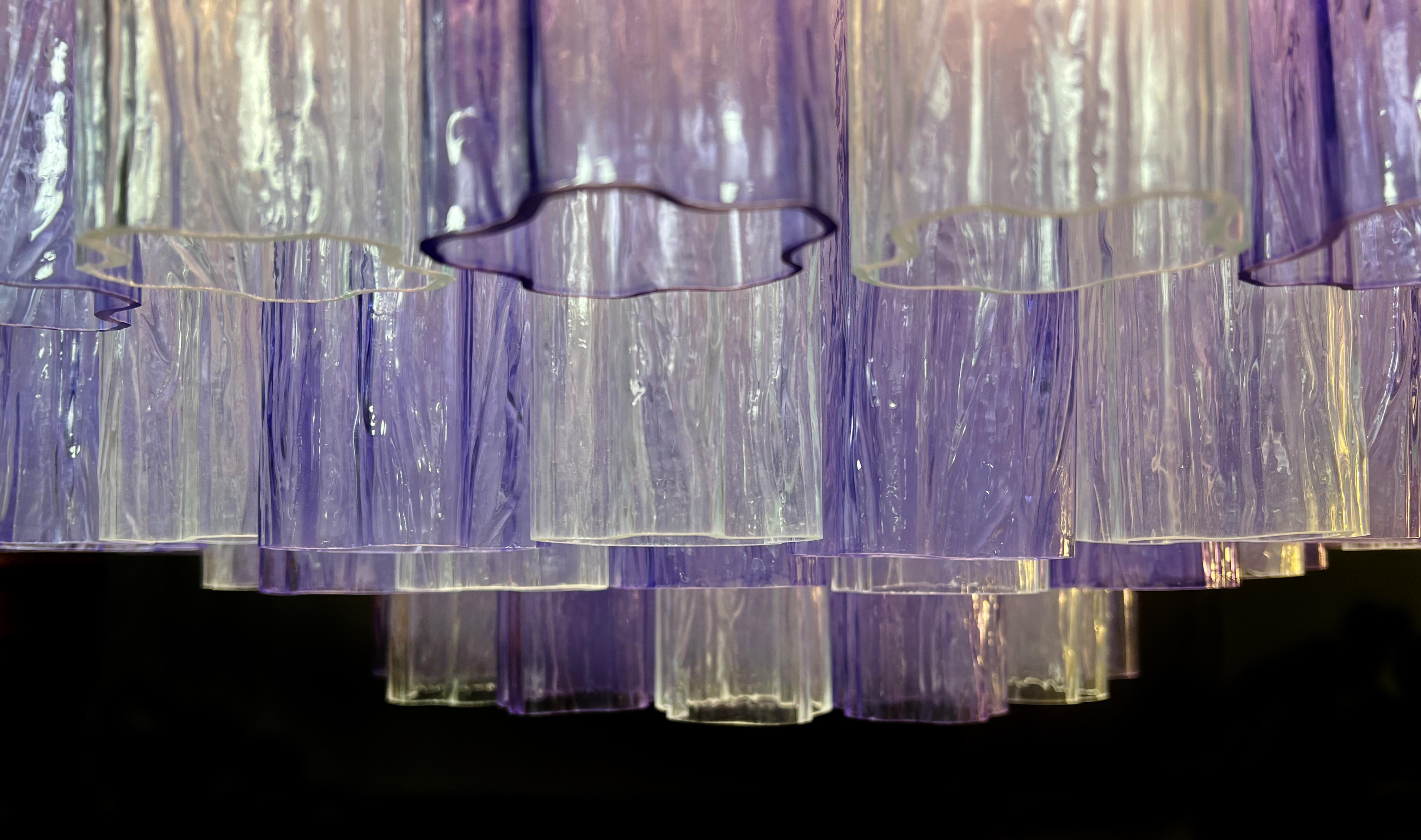 Pair Murano Glass Chandeliers, Tronchi Glasses by Valentina Planta im Angebot 12