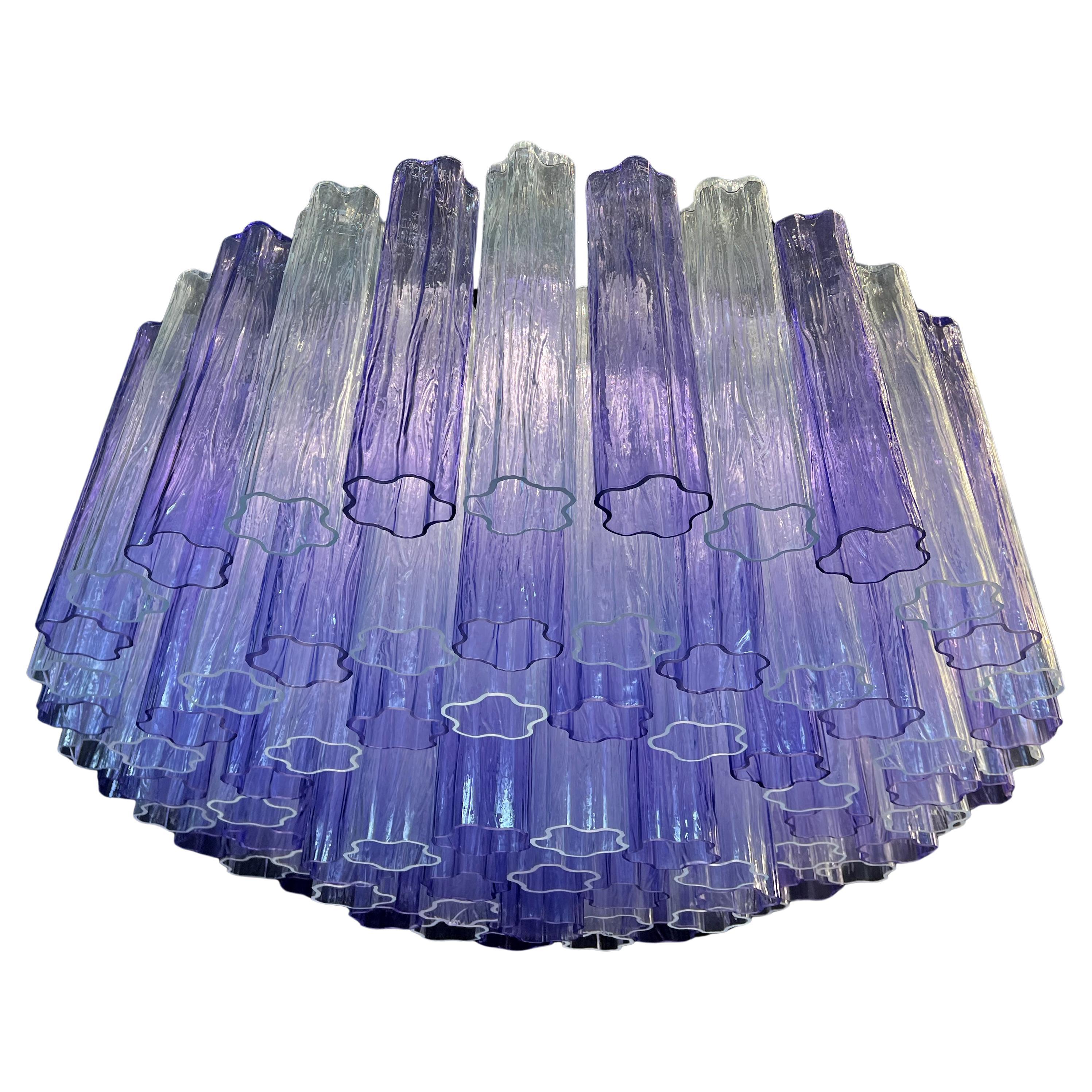 Pair Murano Glass Chandeliers, Tronchi Glasses by Valentina Planta im Zustand „Neu“ im Angebot in Budapest, HU