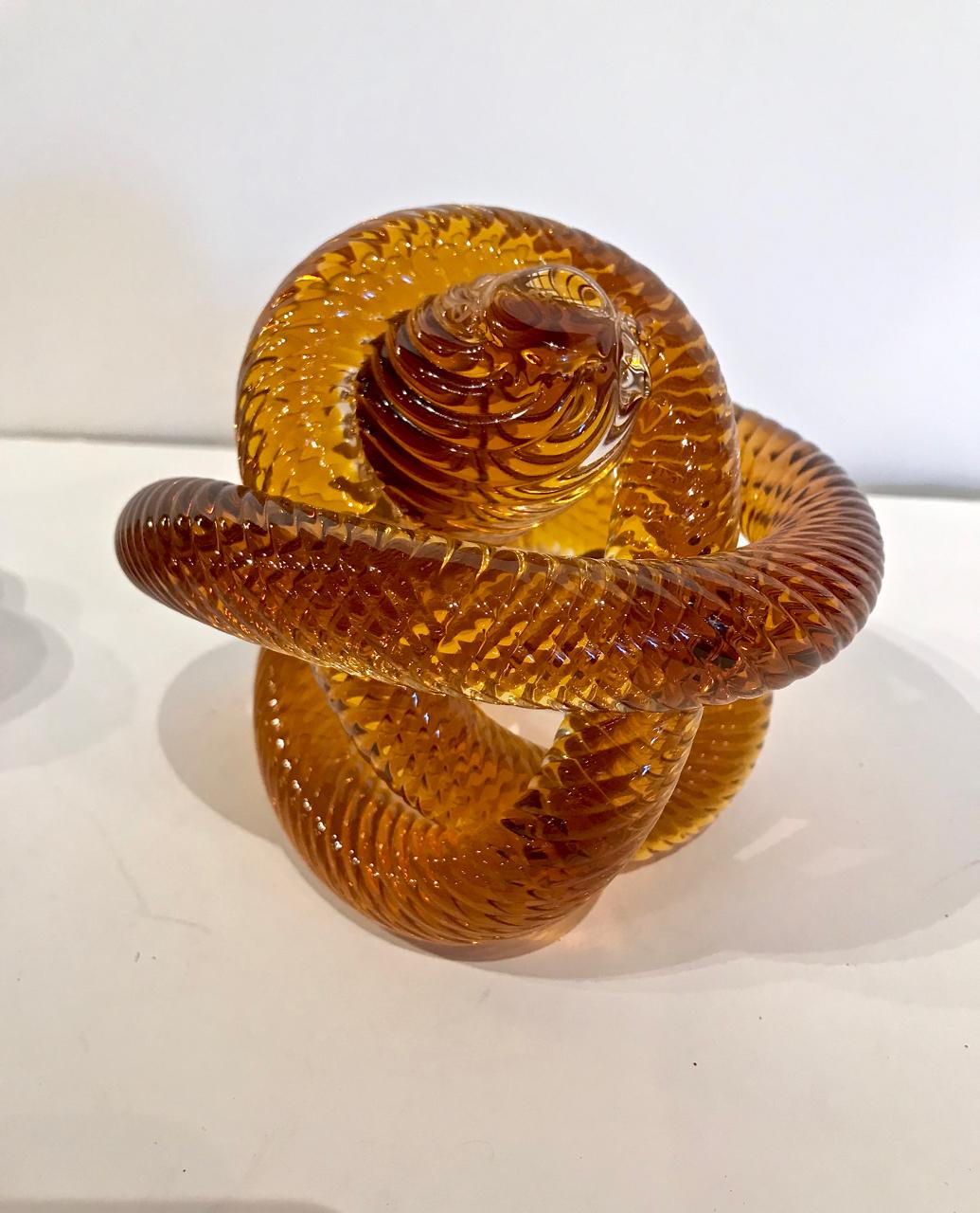 Italian Pair of Murano Glass Knots