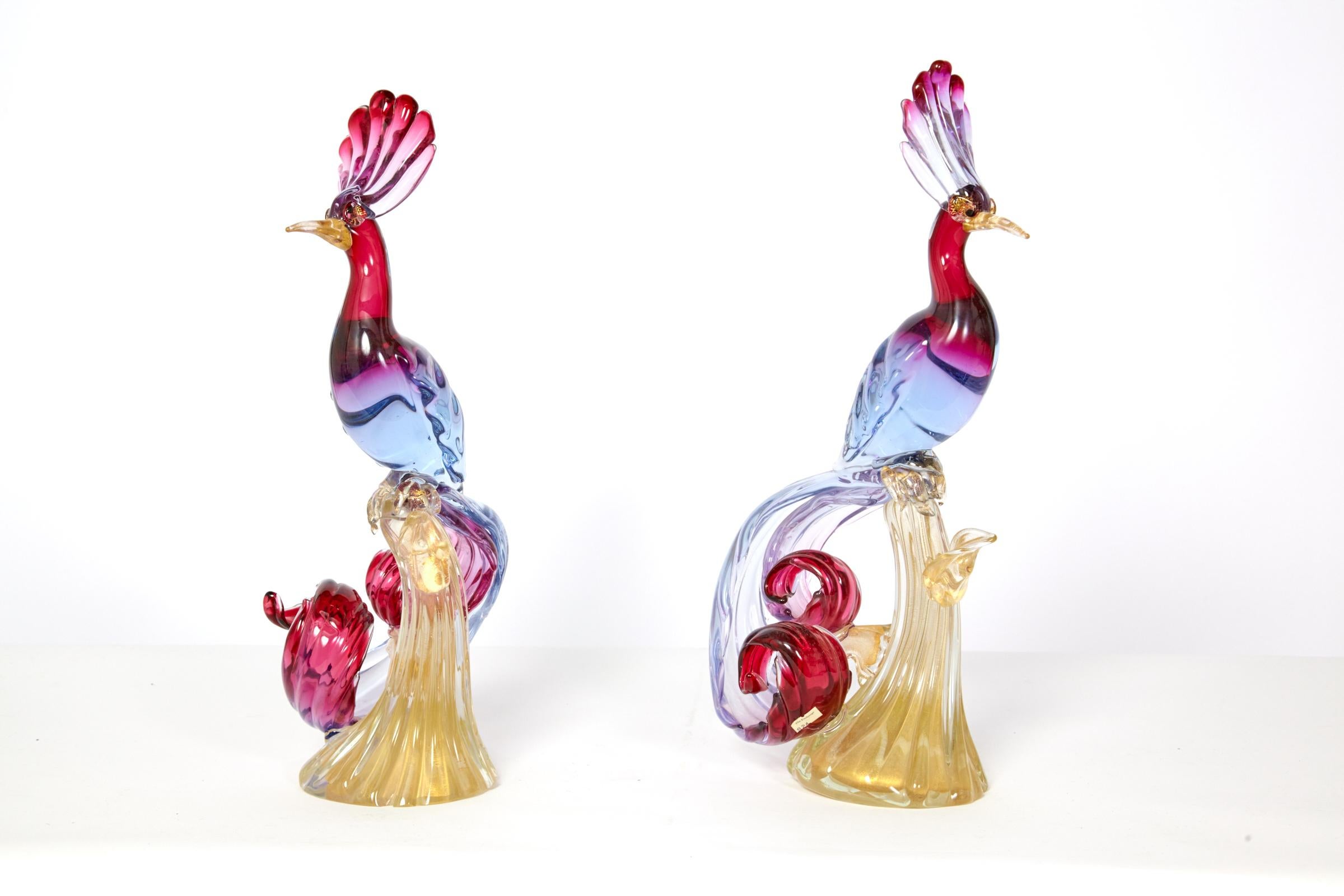 murano glass bird of paradise