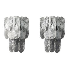 Pair Murano Glass Sconces by Mazzega