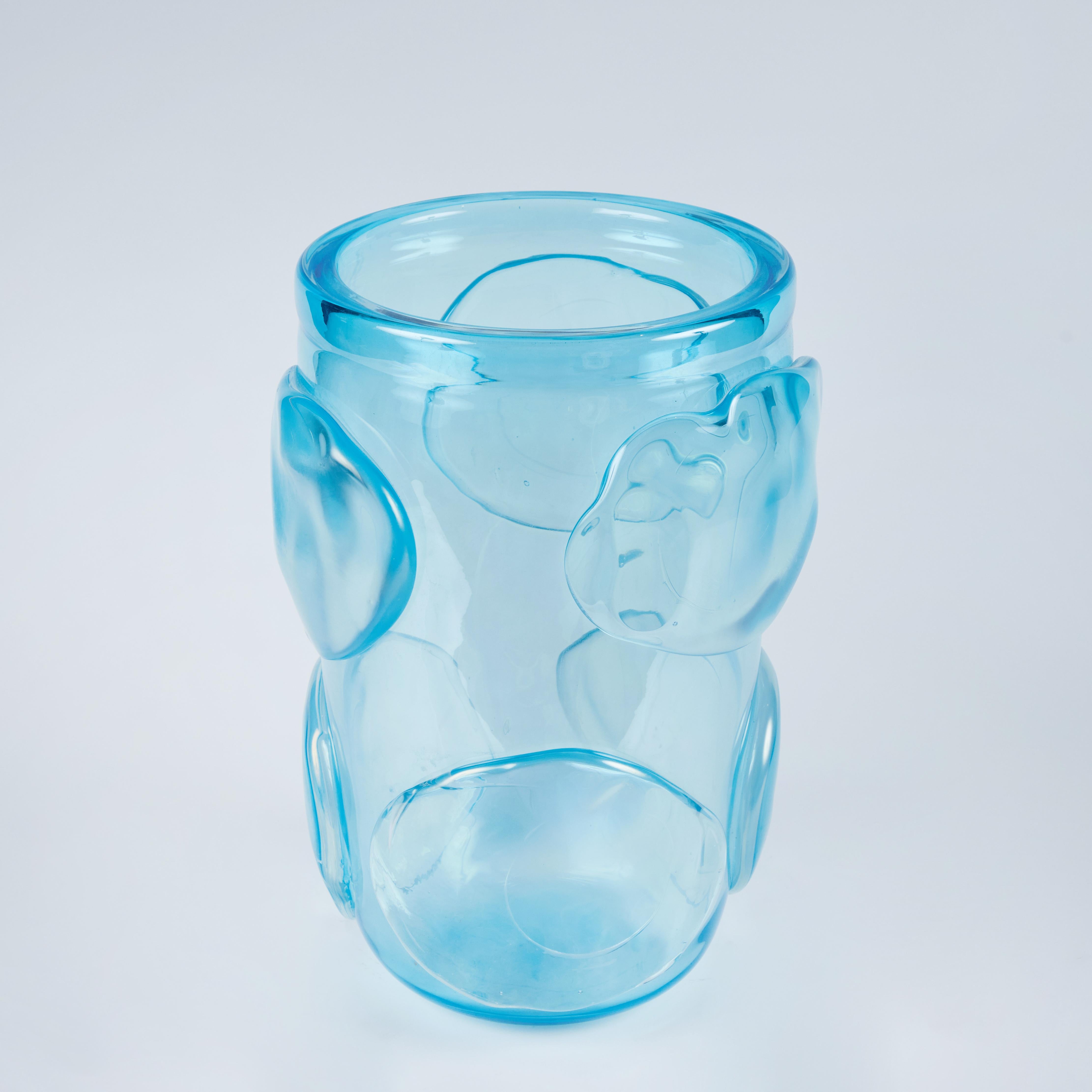 Mid-Century Modern Pair Murano Glass Vases For Sale