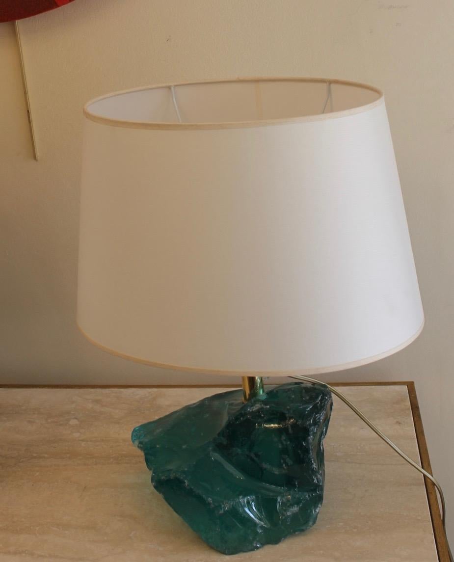 Paire de lampes de Murano, galets, modernistes en vente 3