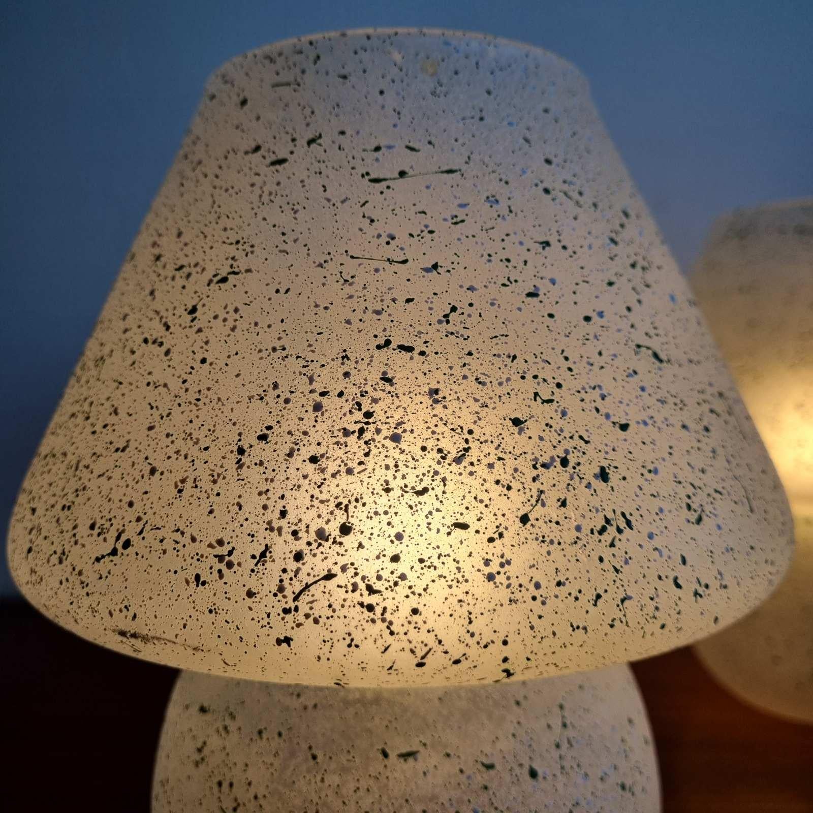Paire de lampes de table champignons de Murano par Vistosi, Italie, années 70 en vente 1