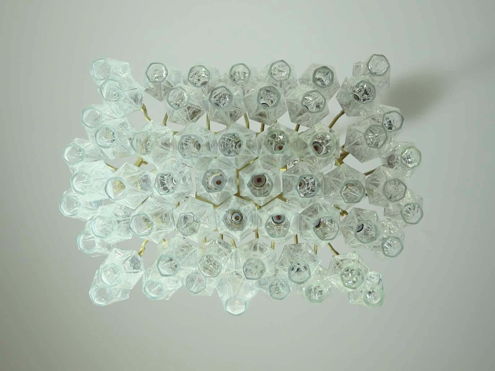 Coppia di lampadari Poliedri di Murano in vendita 10