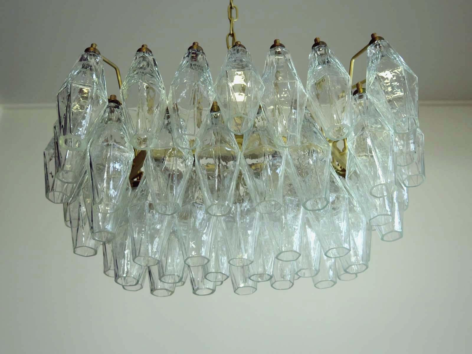 Coppia di lampadari Poliedri di Murano in vendita 12