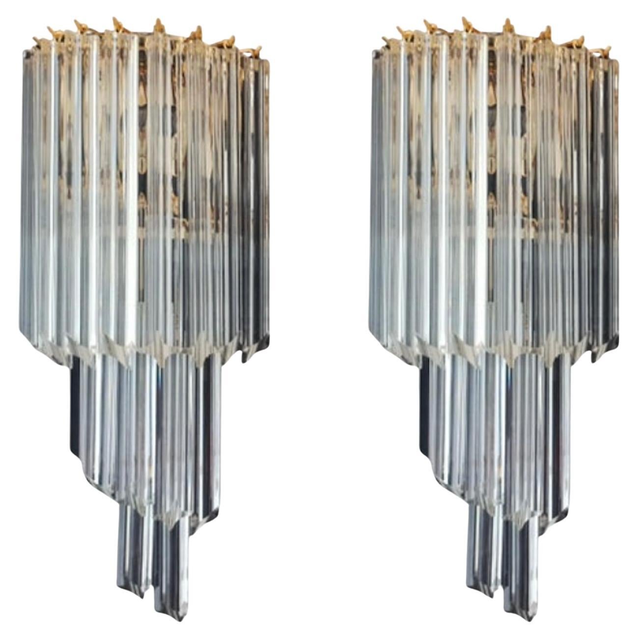 Pair Murano Sconces For Sale