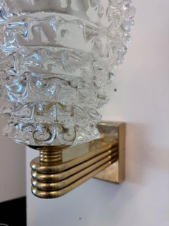 PAIR Murano Sconces Rostrato Glass
