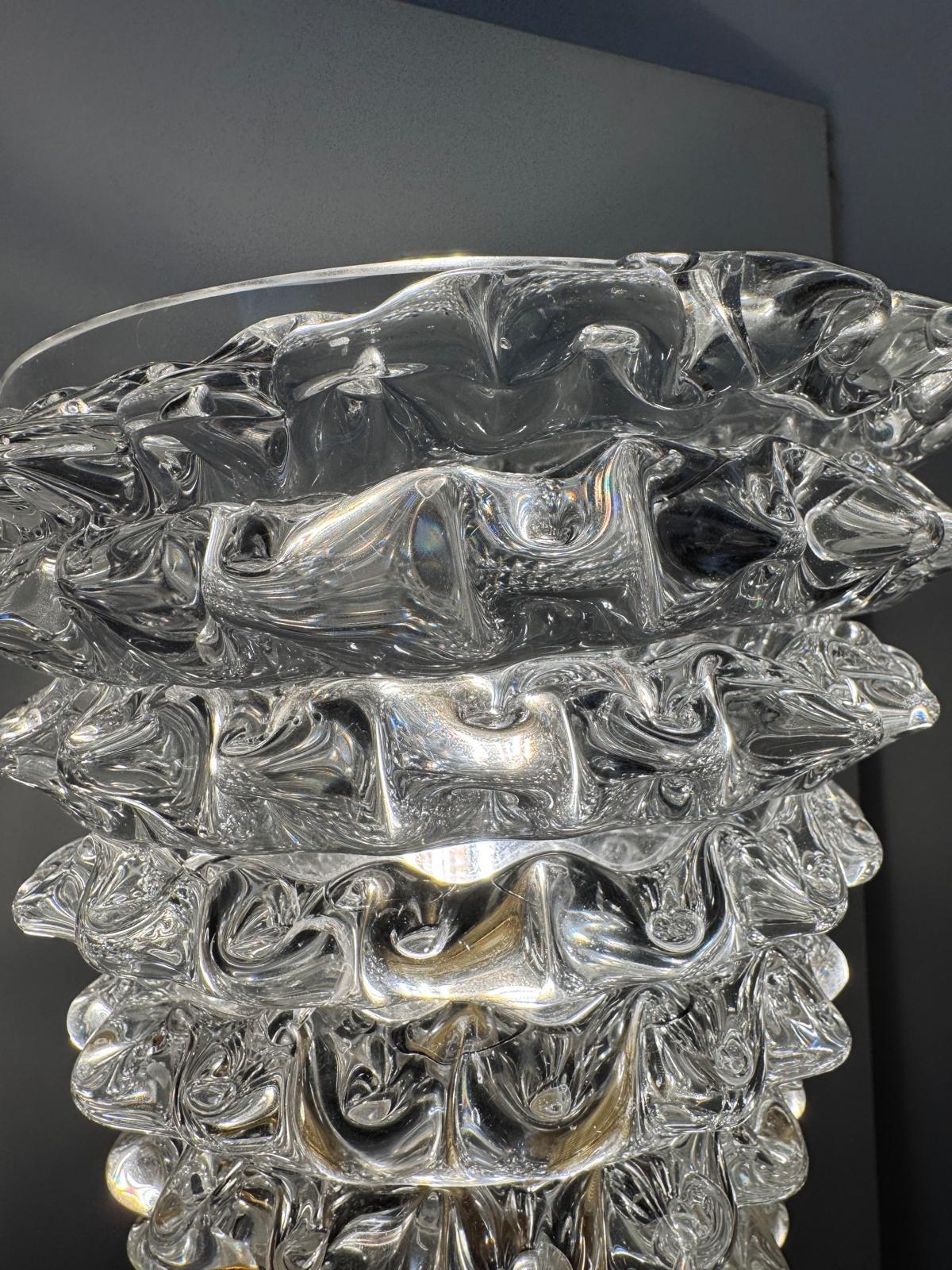 PAIR Murano-Wandleuchter aus Rostrato-Glas (Italienisch) im Angebot
