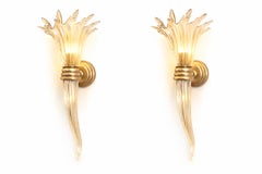 Paire d'appliques murales Murano 1940