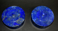 Paire de boîtes en lapis-lazuli naturel