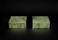 Pair Natural Serpentine Boxes