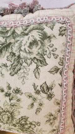 Pair of Needlepoint Pillows