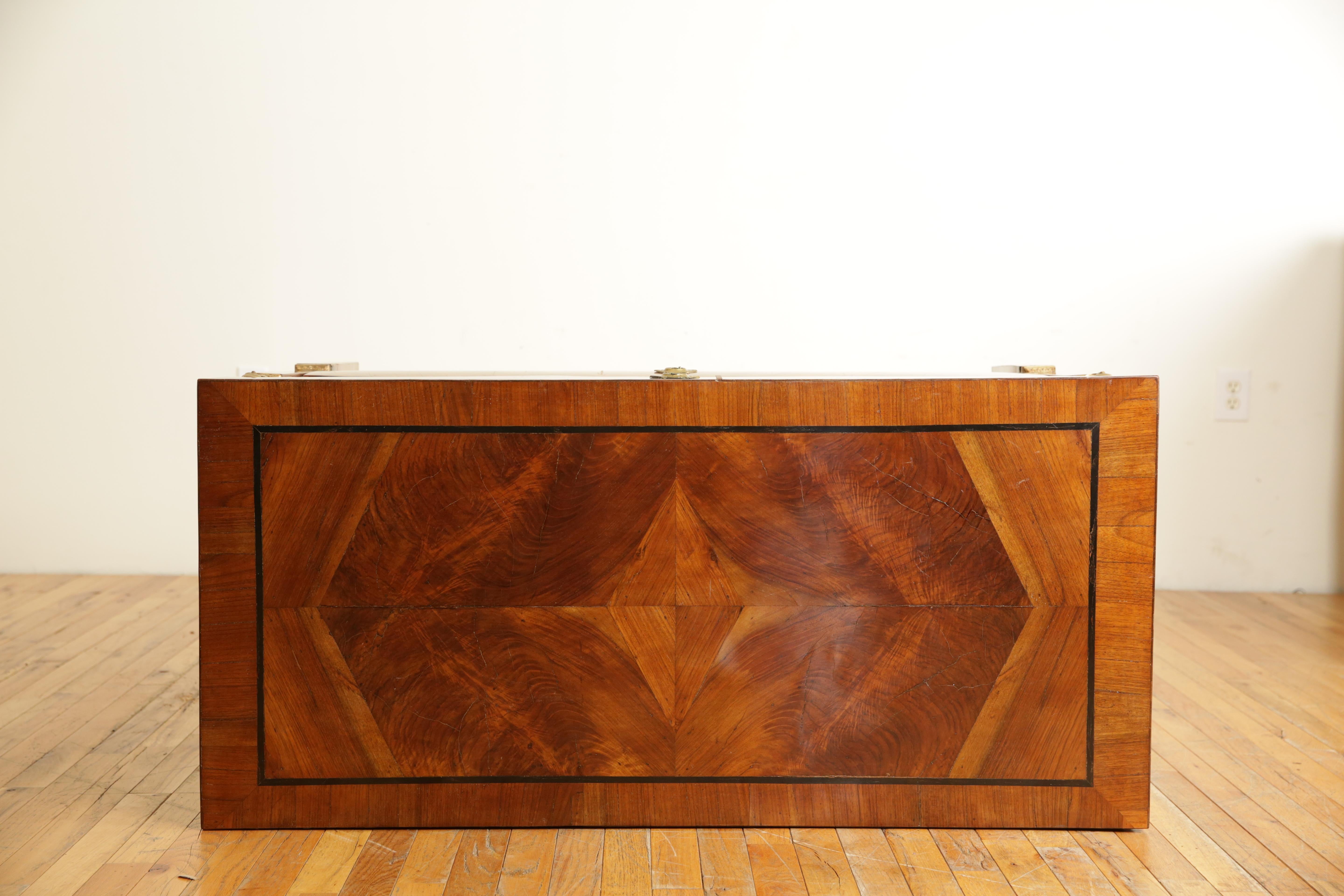 Pair Neoclassic Northern Italian Walnut & Giltwood 3-Drawer Commodes, 1stq 19thc 6