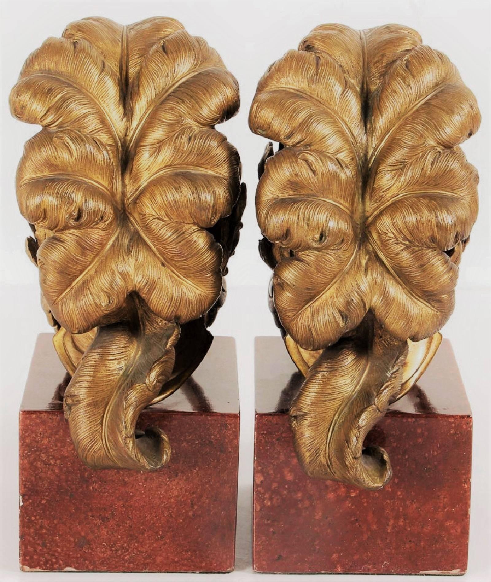 Italian Pair Neoclassical Grand Tours of Gilt Bronze Helmets Now Mounted as Garnitures