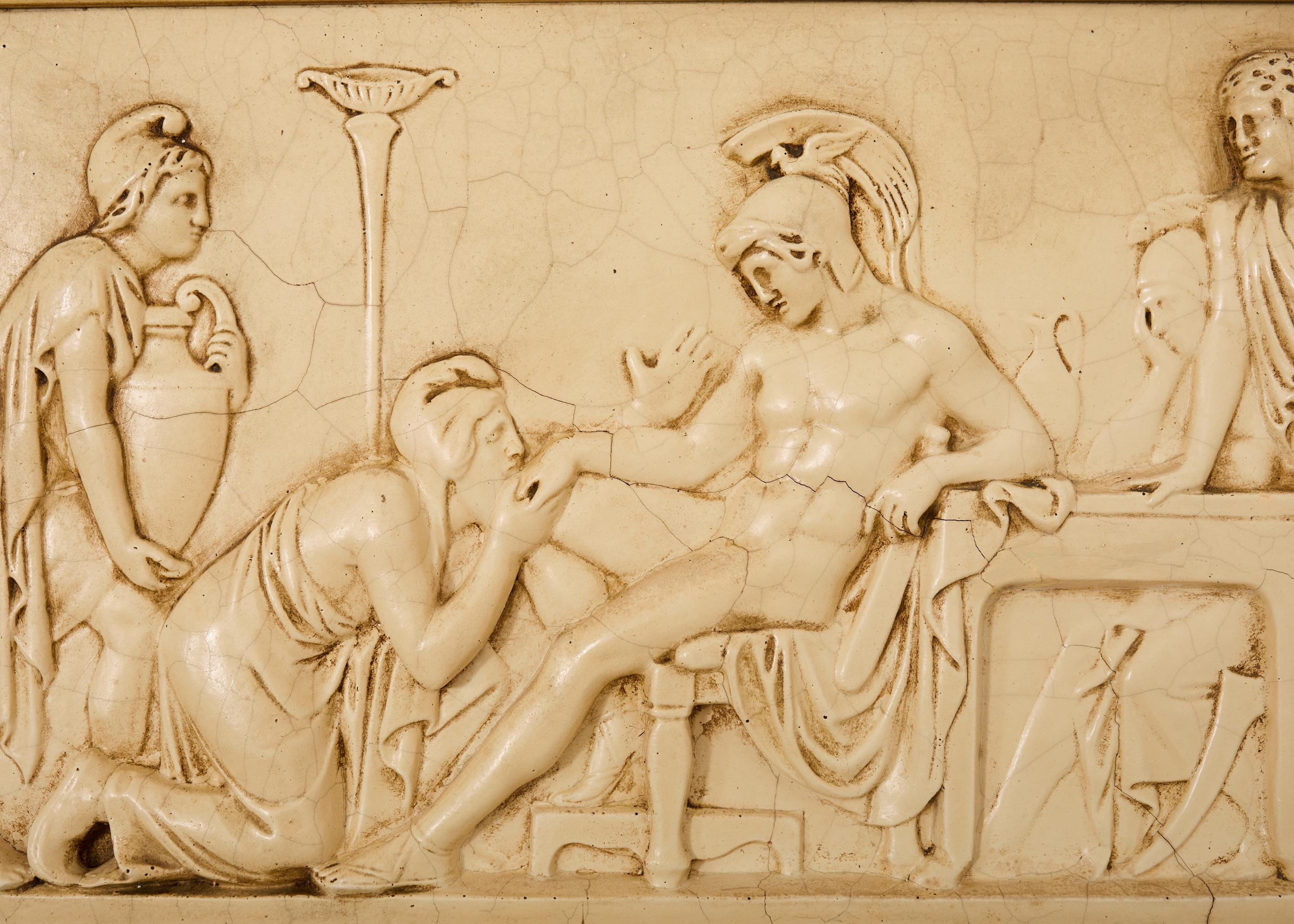 Pair Neoclassical Greco-Roman Style Pier Console Mirrors For Sale 4