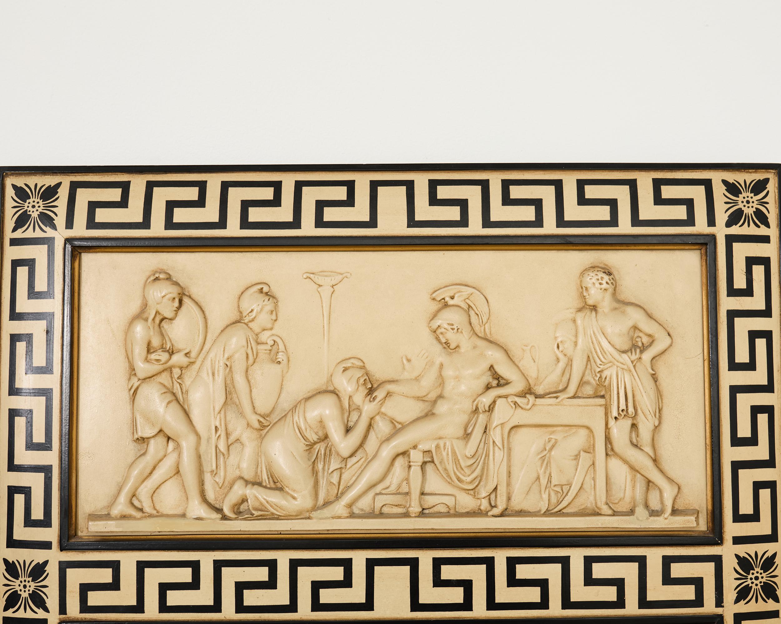 Pair Neoclassical Greco-Roman Style Pier Console Mirrors For Sale 11