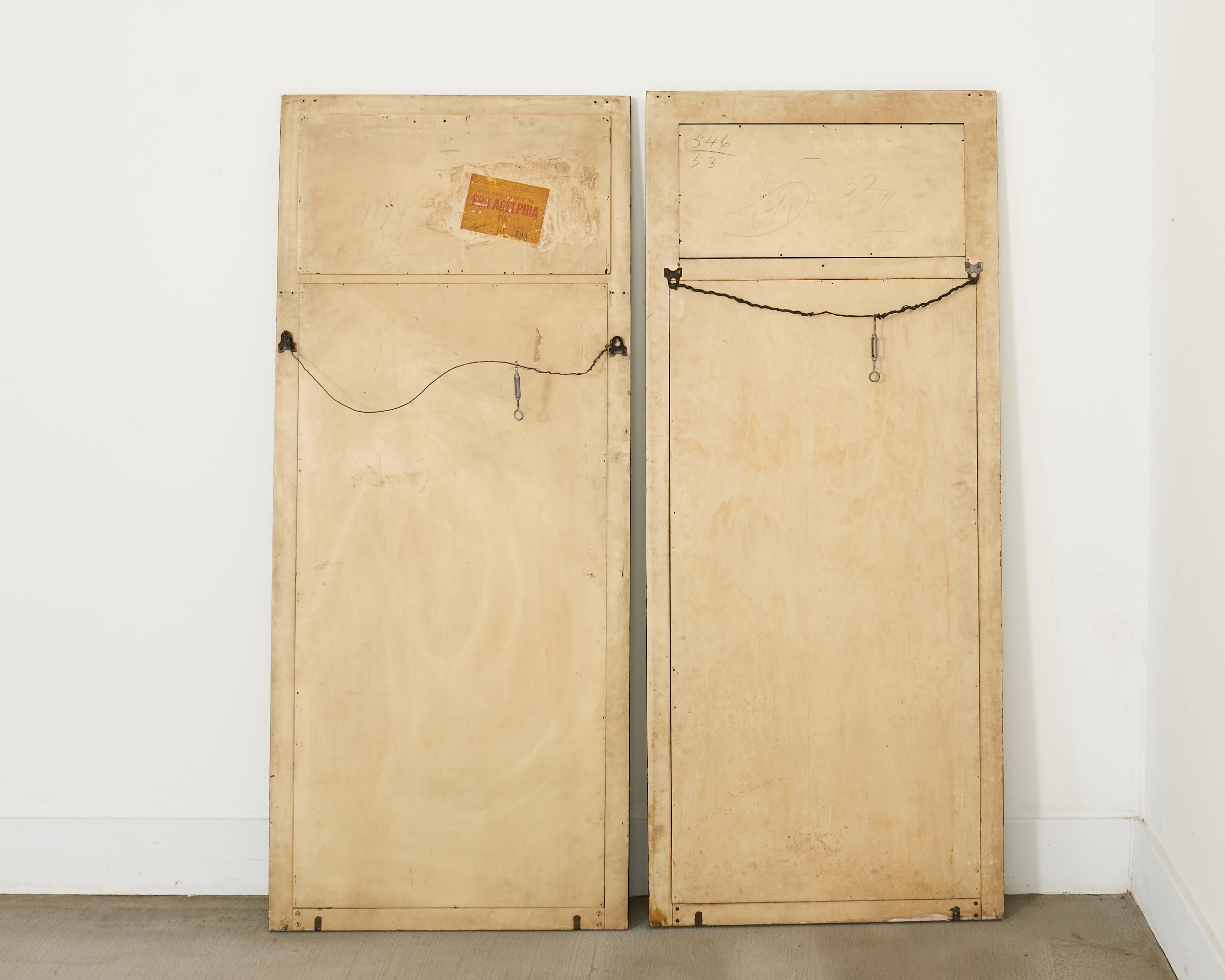 Pair Neoclassical Greco-Roman Style Pier Console Mirrors For Sale 13