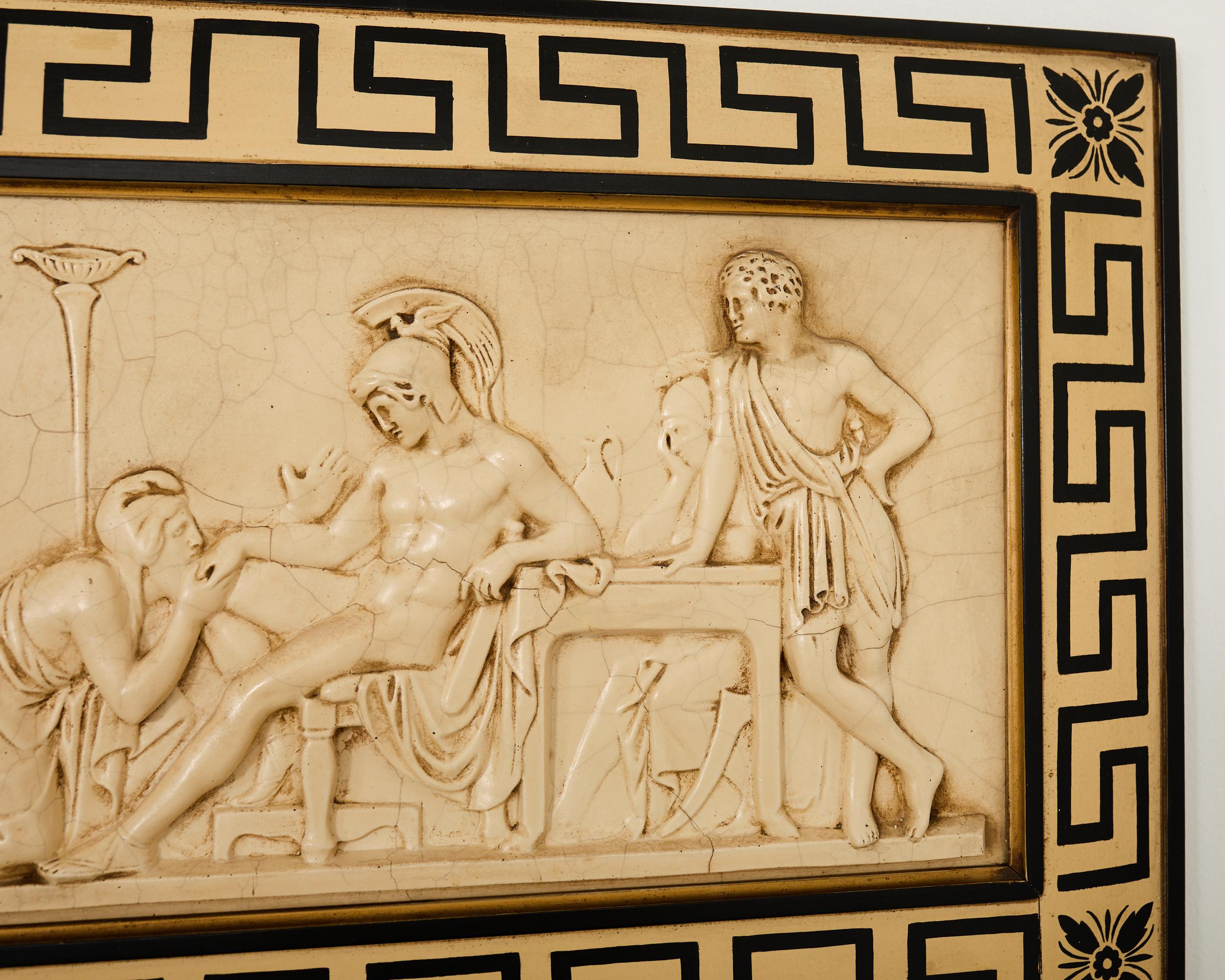 Pair Neoclassical Greco-Roman Style Pier Console Mirrors For Sale 3