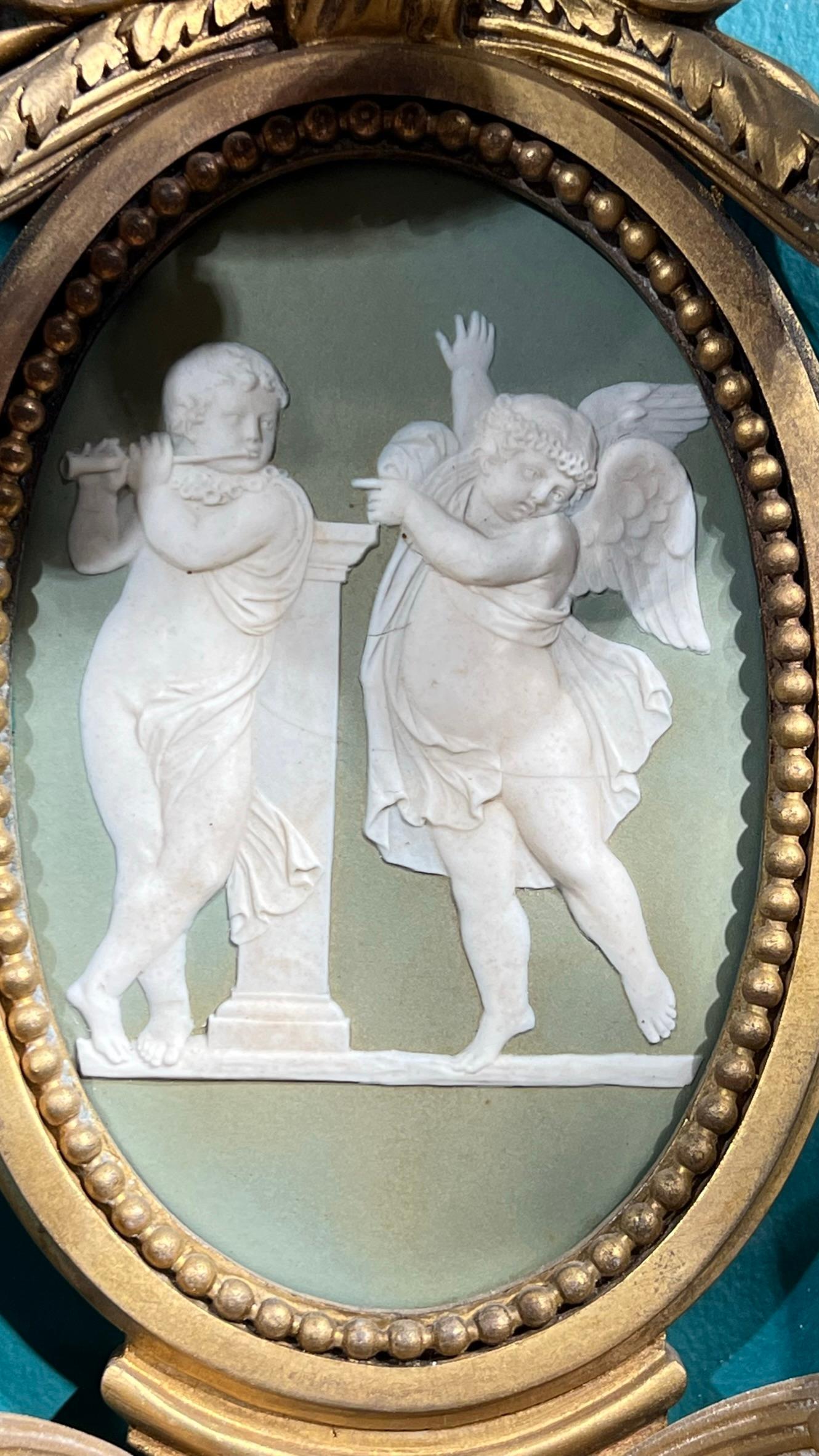 Pair Neoclassical Louis XVI Style Gilt Bronze & Jasper Porcelain Sconces For Sale 12