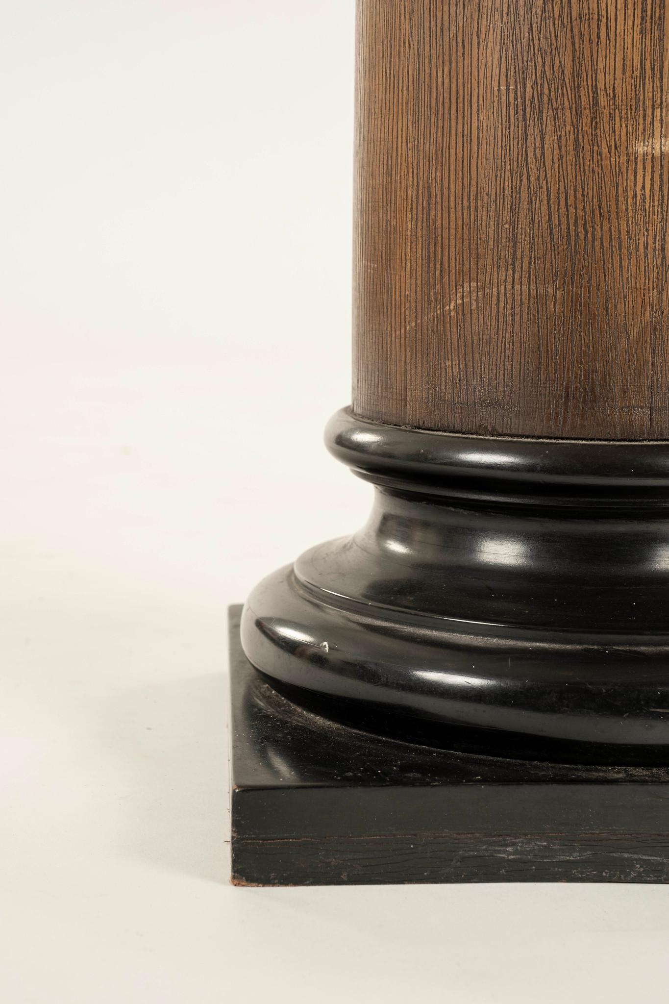 Pair Neoclassical Revival Style Column Pedestals For Sale 2