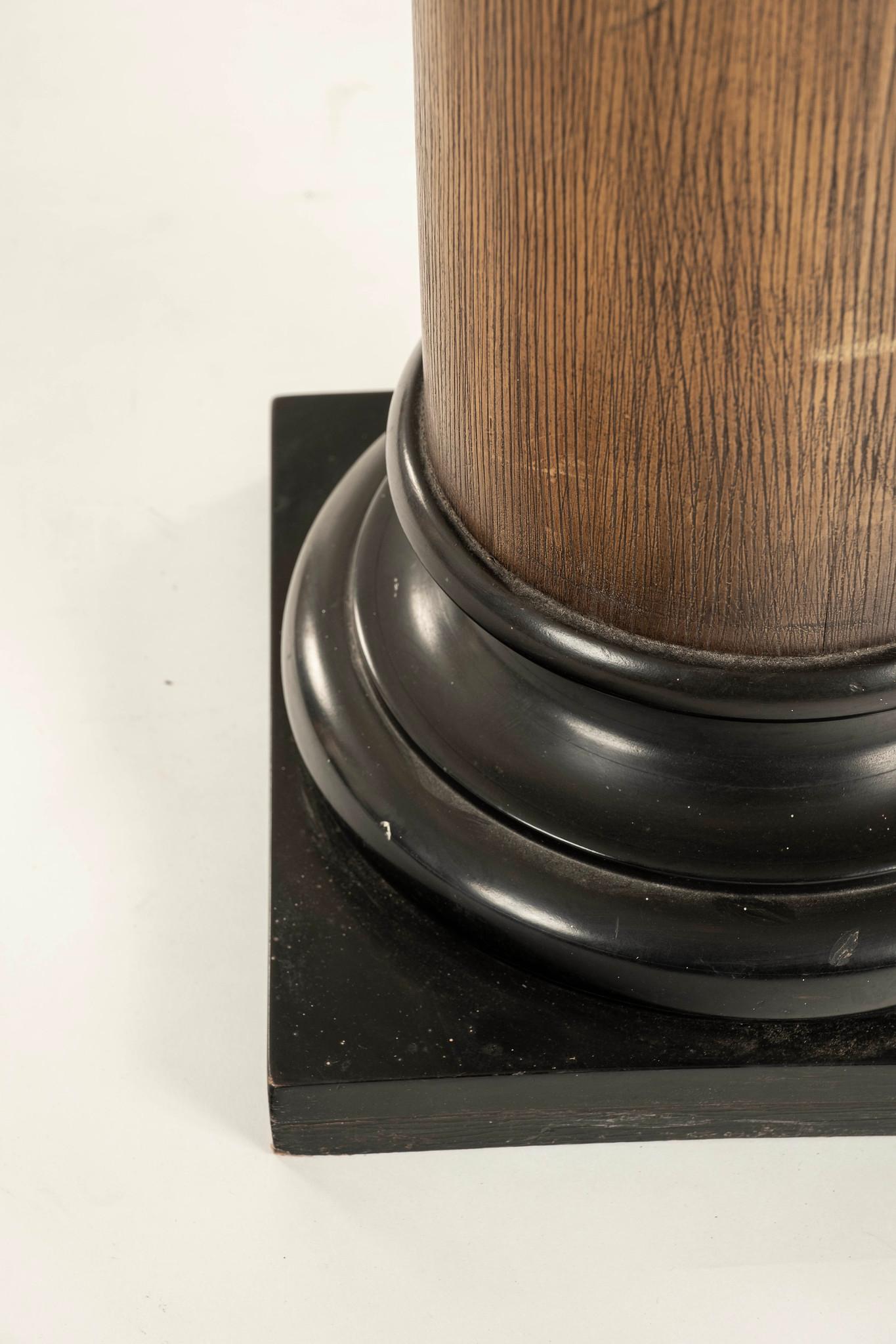 Pair Neoclassical Revival Style Column Pedestals For Sale 3