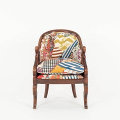 Pair Neoclassical Style Johnson Hartig Libertine Hotch Potch Swan Chairs