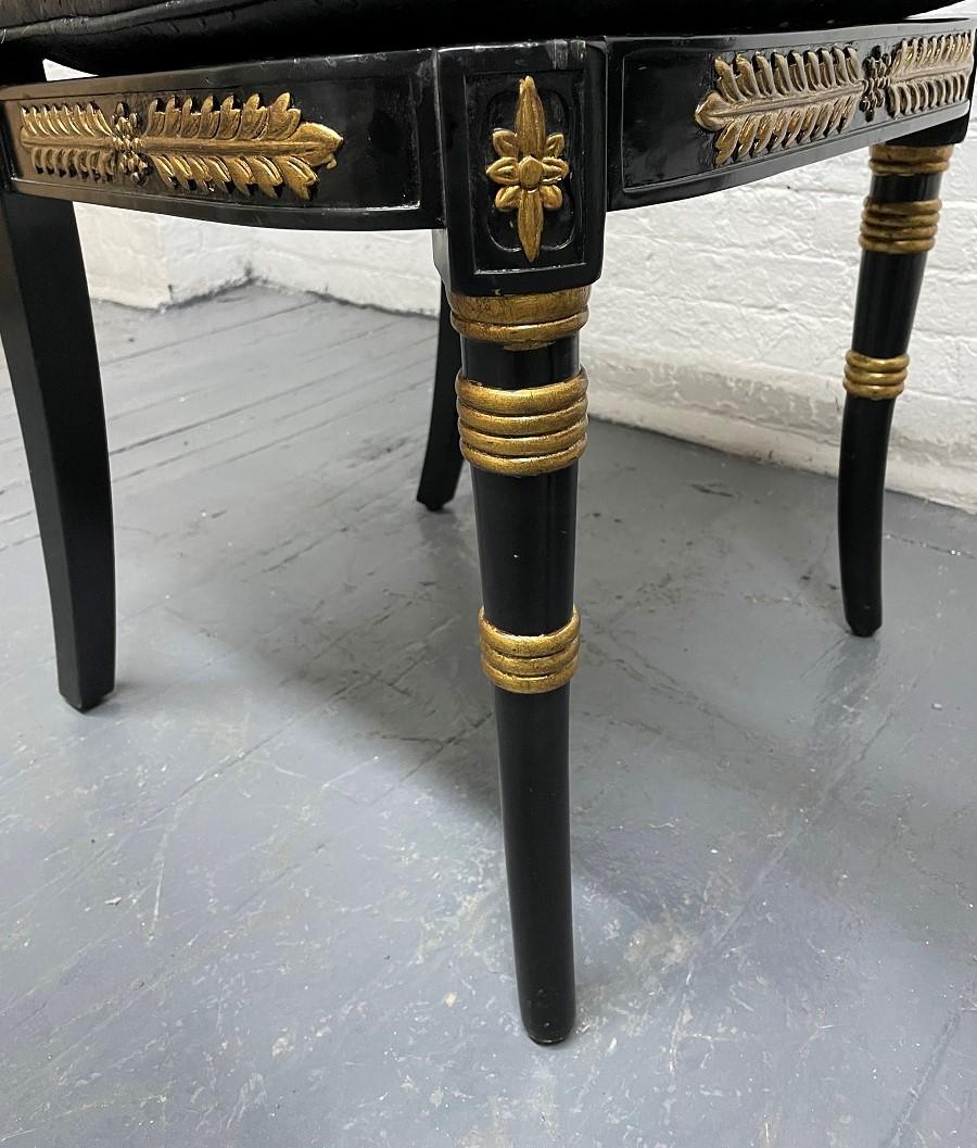 Pair Neoclassical Style Side Chairs For Sale 5