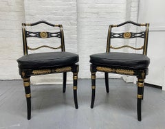 Pair Neoclassical Style Side Chairs