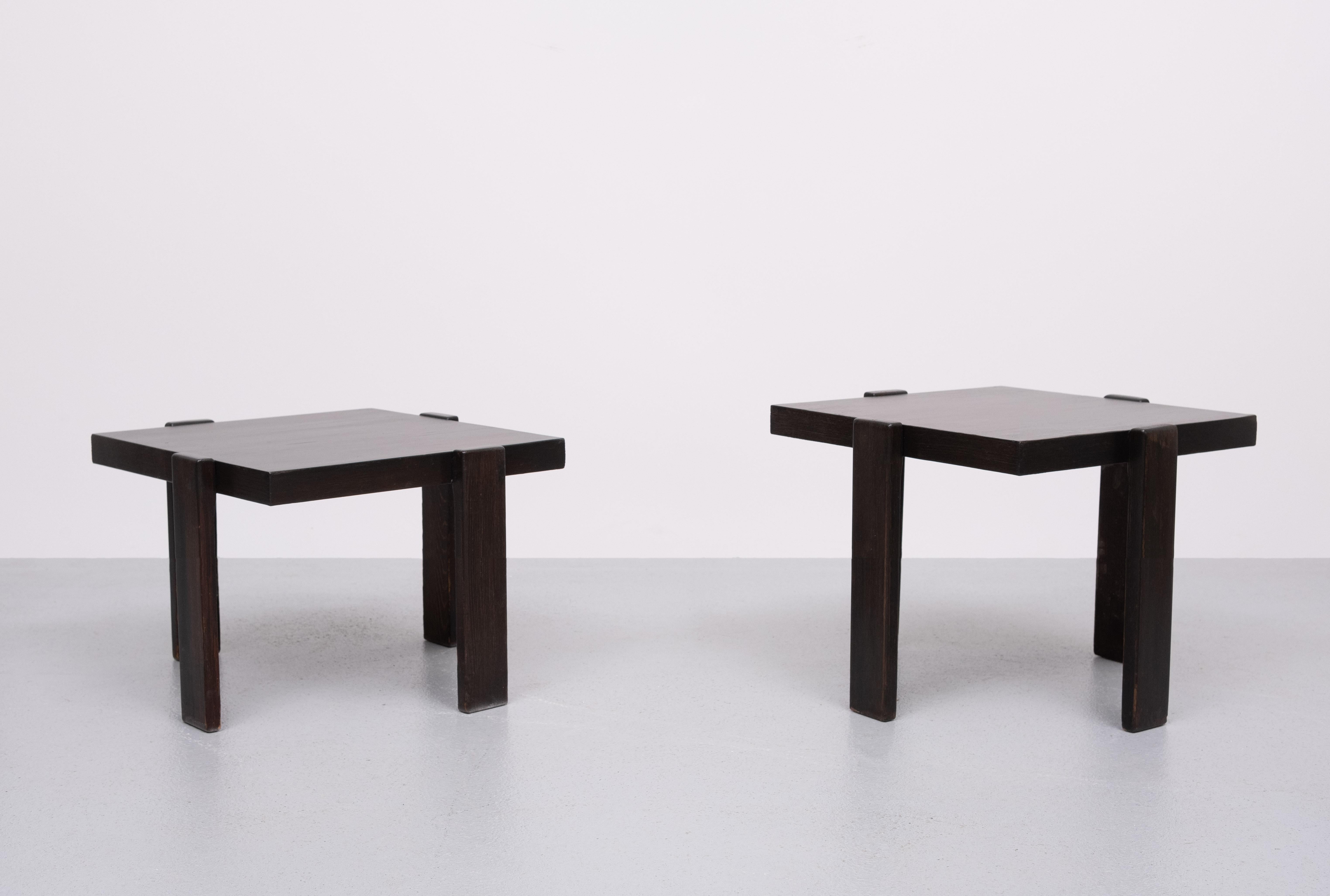 Fin du 20e siècle Paire de tables gigognes Gianfranco Frattini dans le style des années 1970 en vente