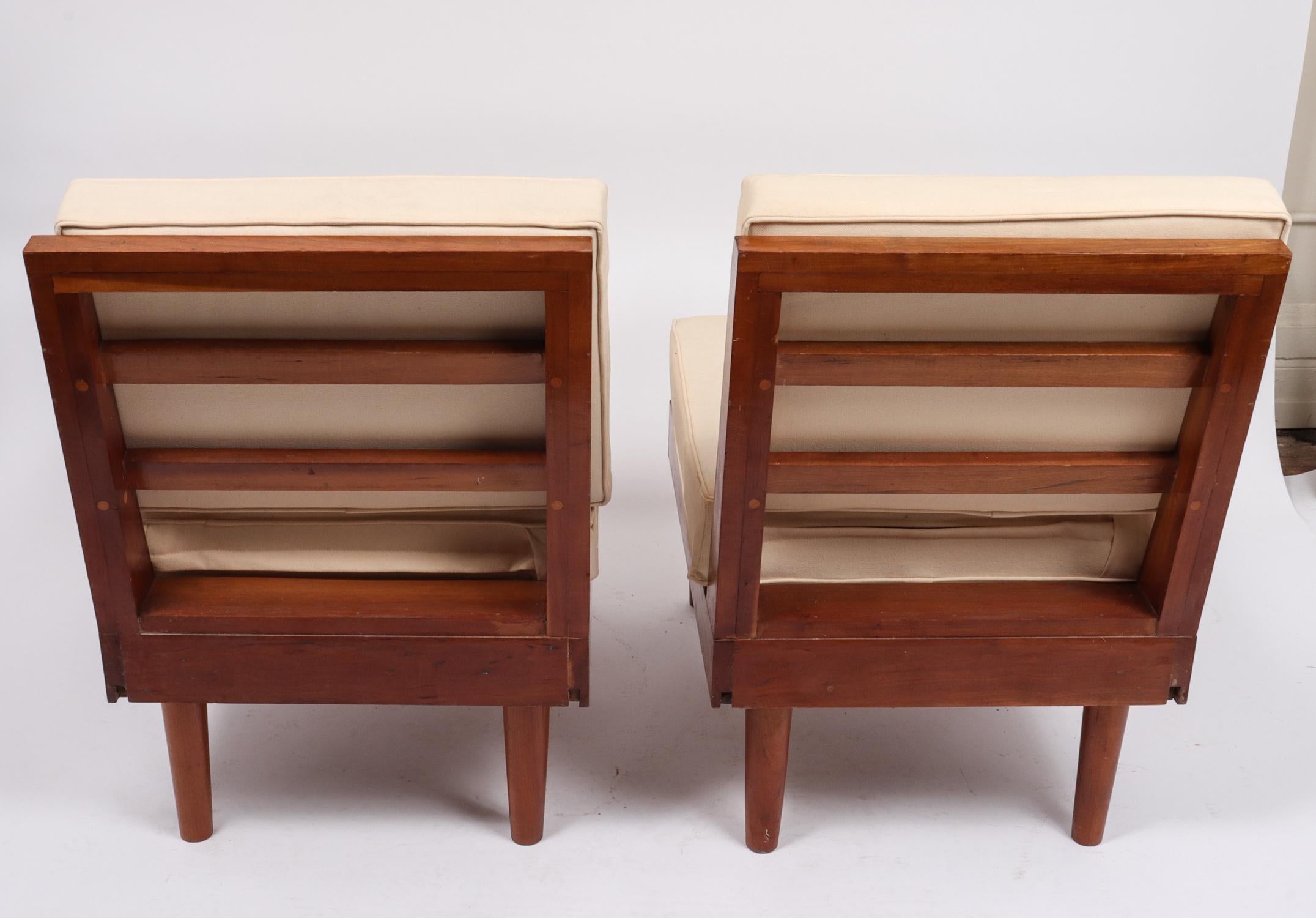 American Craftsman Pair of New Hope Style Lounge Chairs