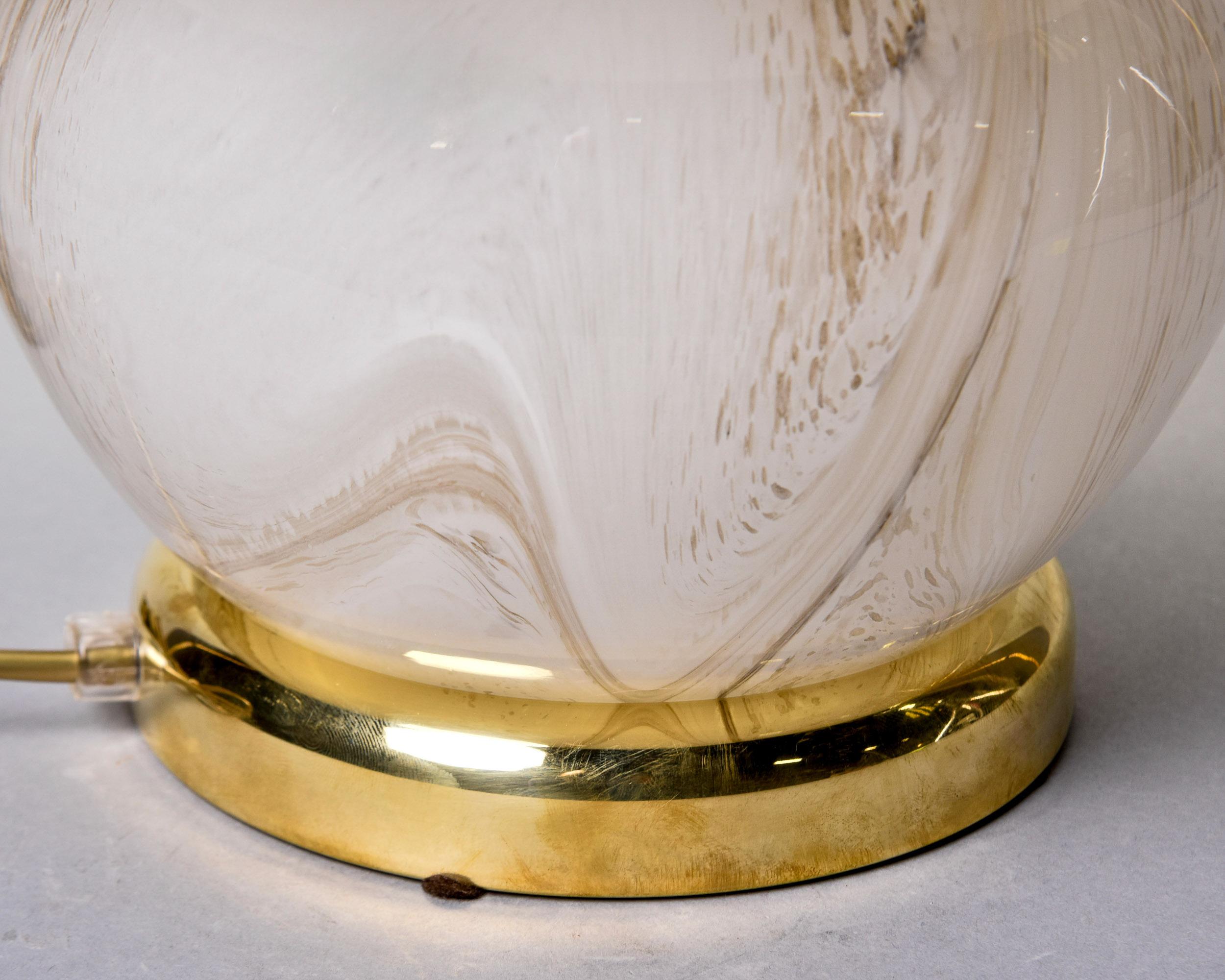 Paire de lampes champignons en verre Murano, neuves en vente 5