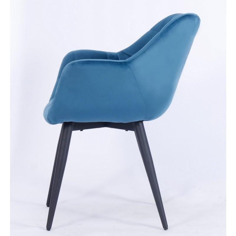 Moderne Paire de fauteuils espagnols neufs tapisserie velours gris en vente