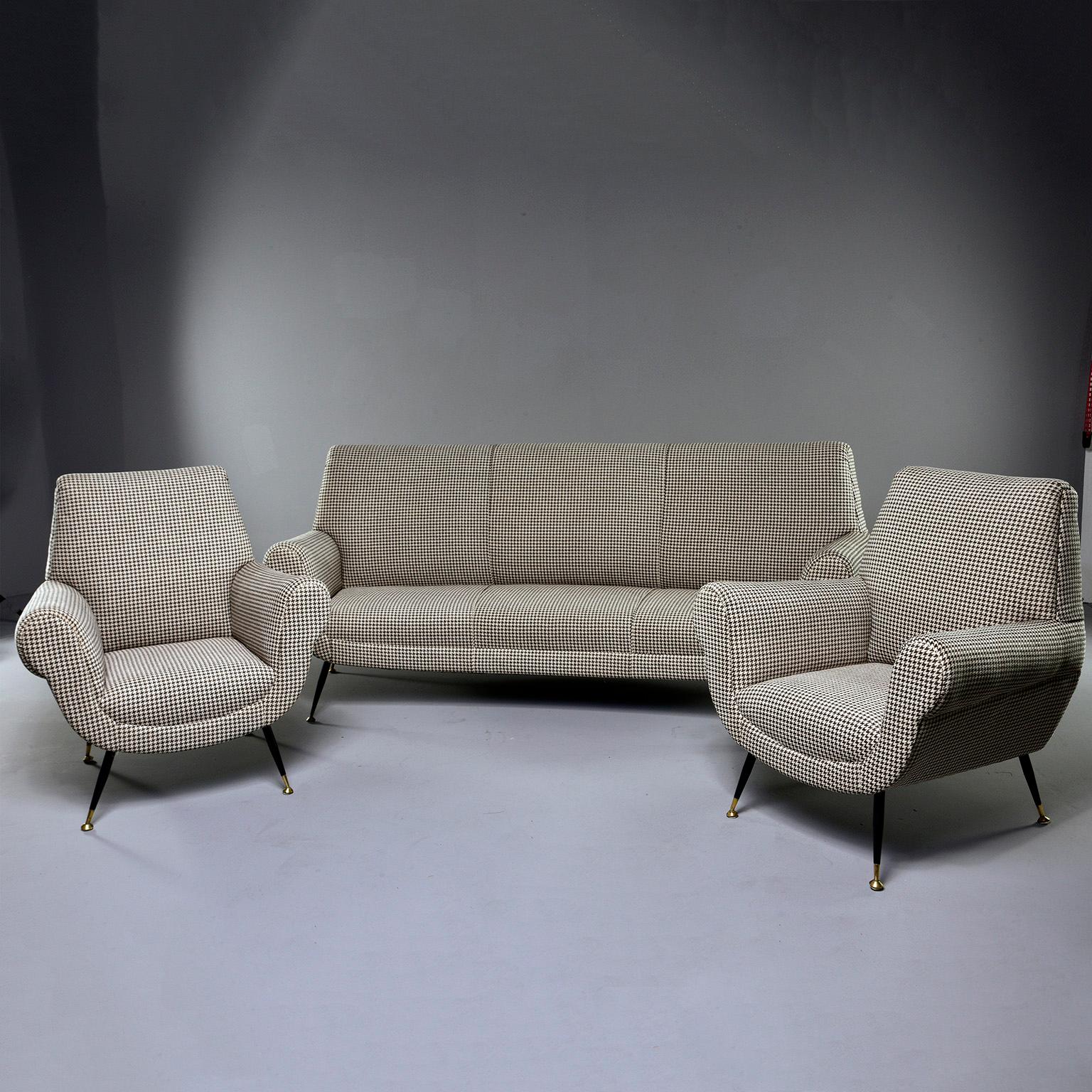 Pair of Newly Upholstered Chairs by Gigi Radice for Minotti 8