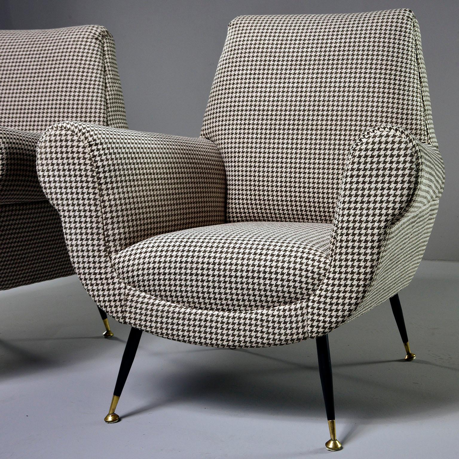 20th Century Pair of Newly Upholstered Chairs by Gigi Radice for Minotti