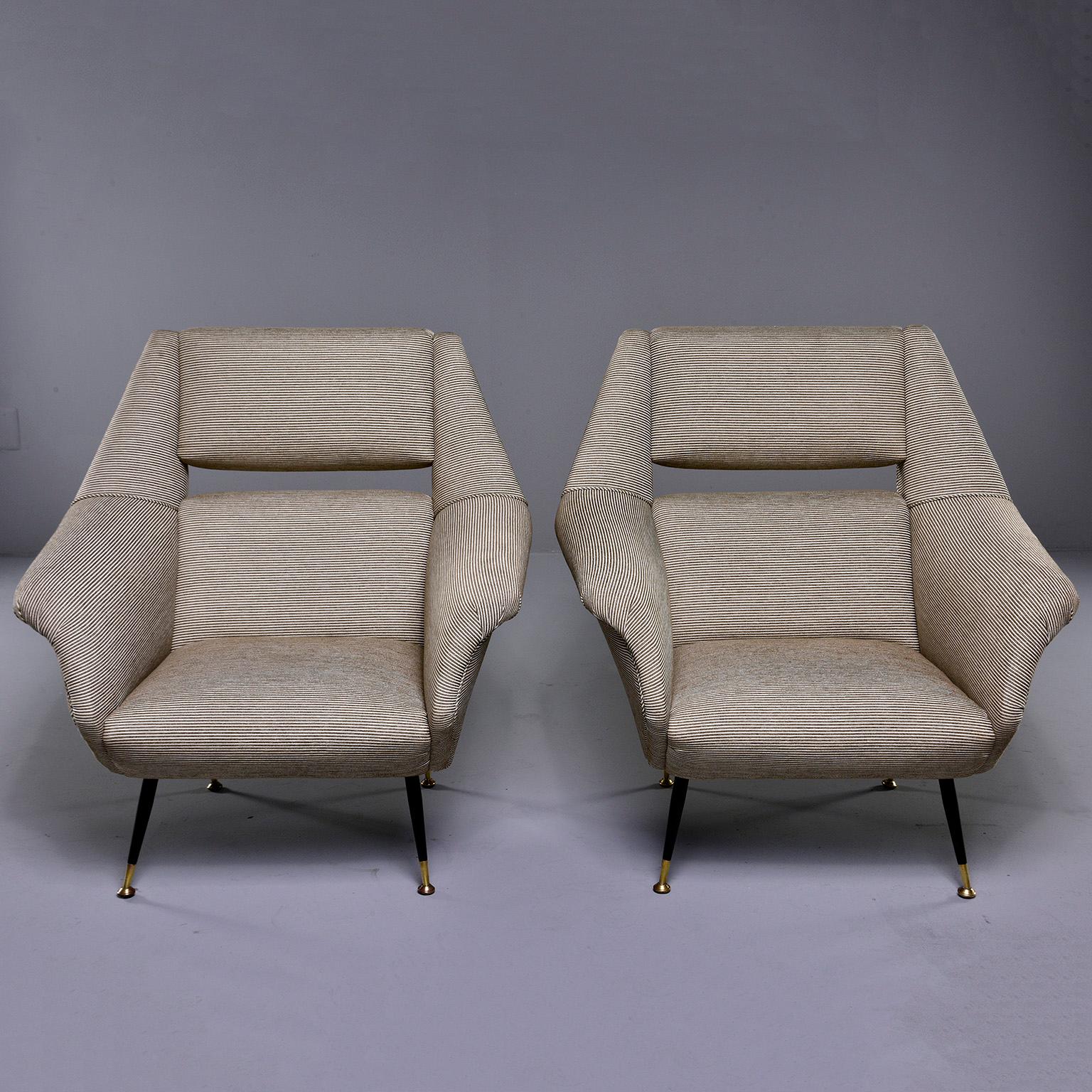 Pair of Newly Upholstered Midcentury Chairs by Gigi Radice for Minotti In Good Condition In Troy, MI