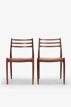 Pair of Niels Moller Chairs Model 78 J.L. Moller, 1960s