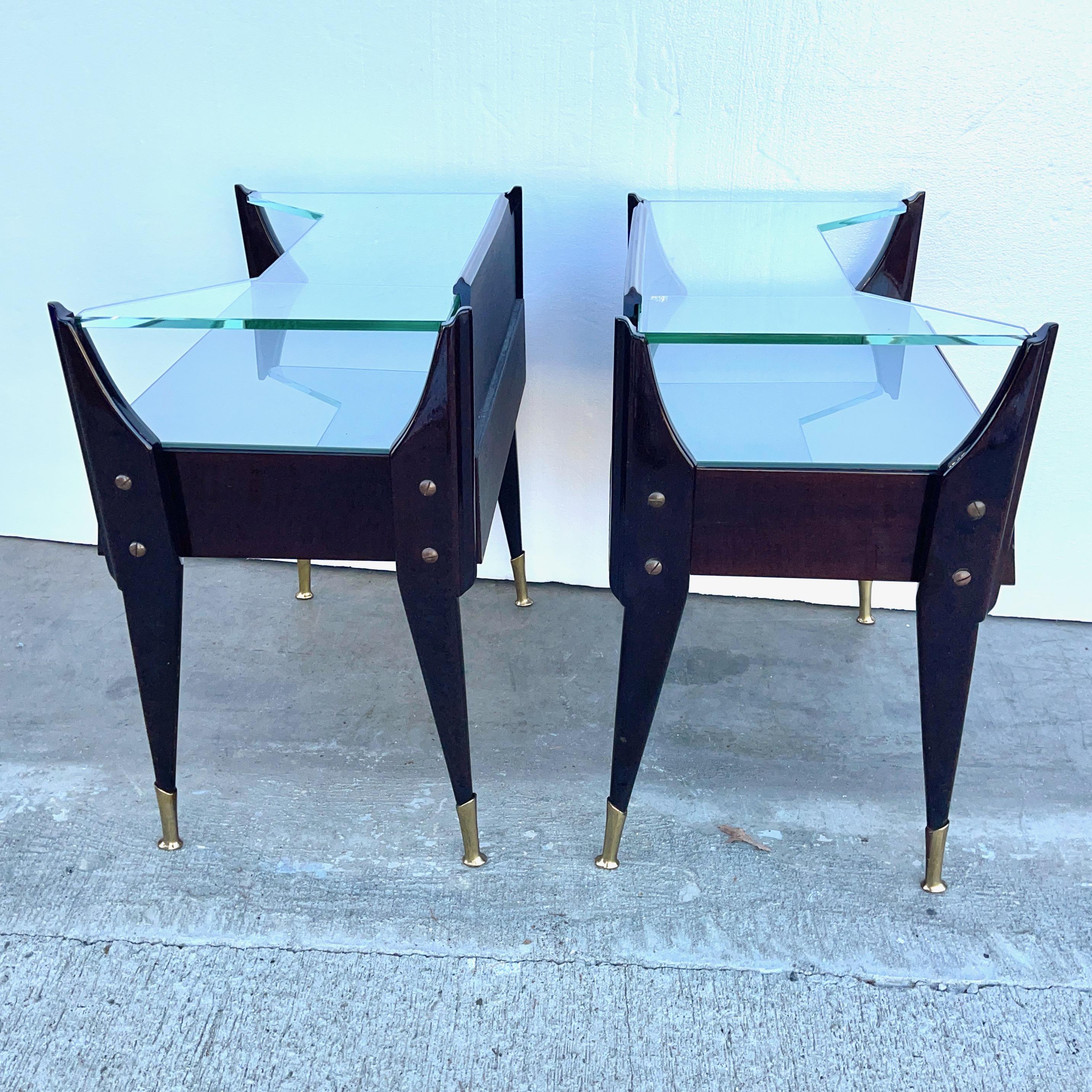 La Permanente Mobili Cantù Nightstands In Good Condition For Sale In Hanover, MA