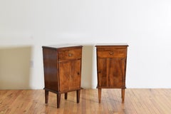 Pair Northern Italian, Veneto, Walnut Neoclassic Period Bedside Commodes, 19th C