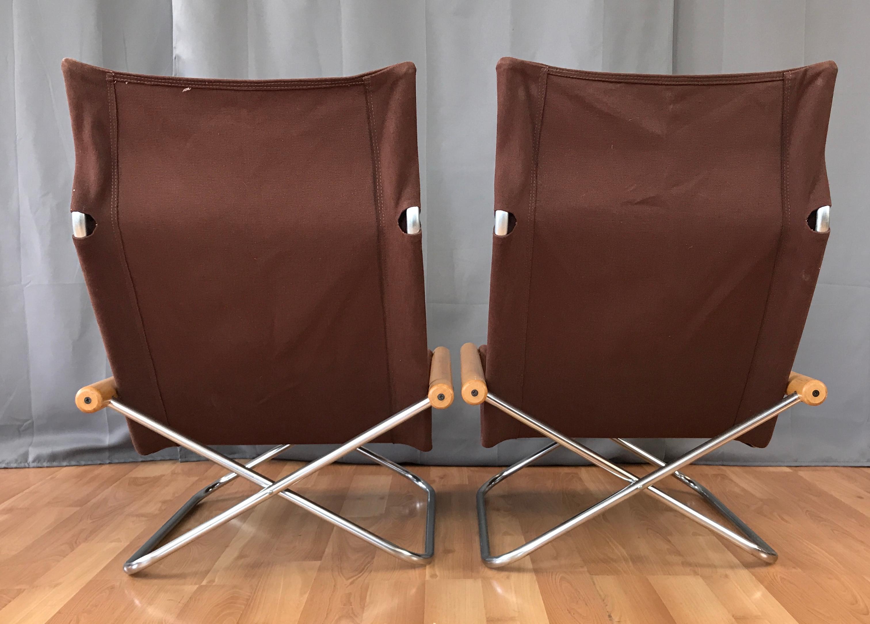 Canvas Takeshi Nii for Trend Pacific “NY” Folding Chairs & Ottoman Set